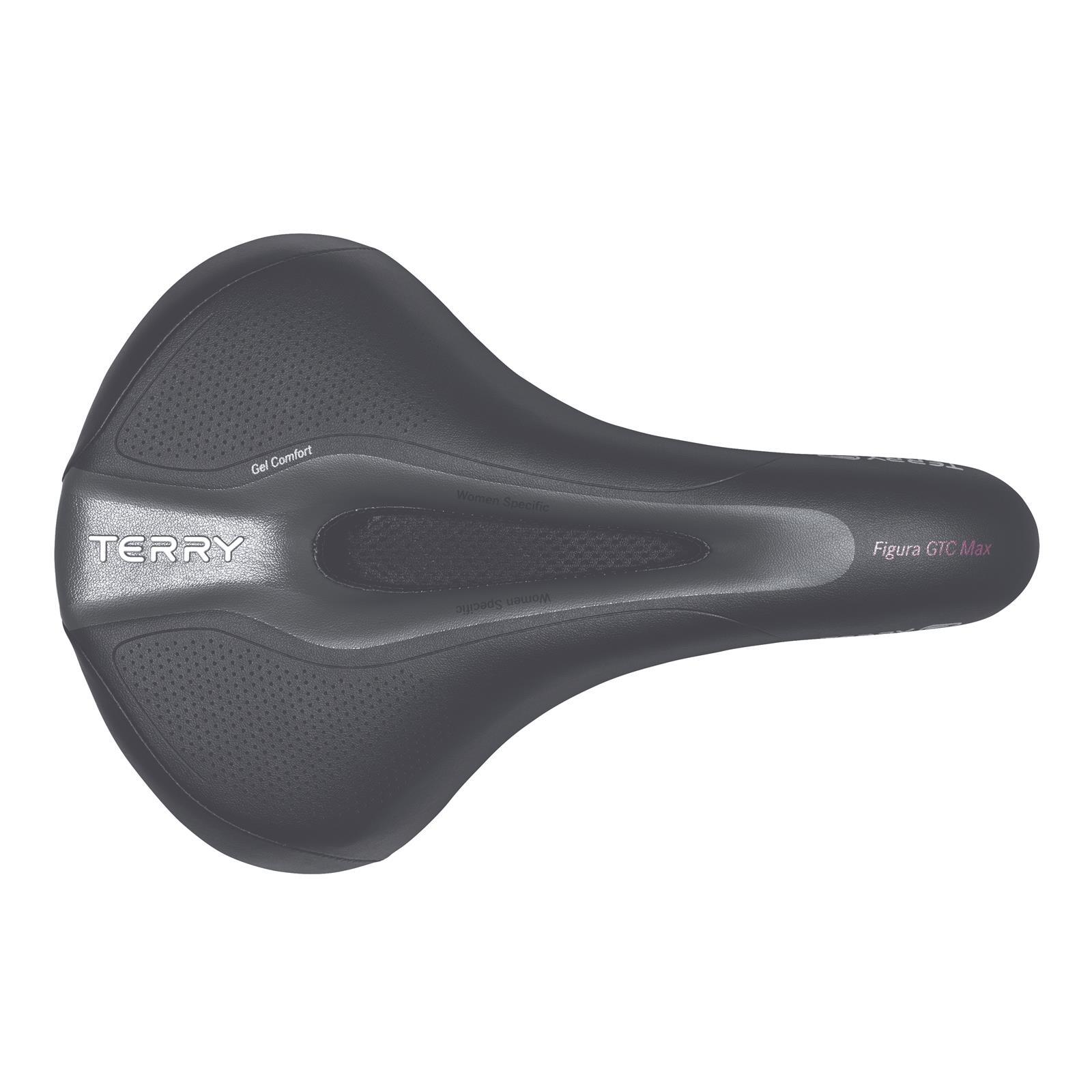 Siodełko Rowerowe Figura Gtc Max Żelowe Damskie - Czarne