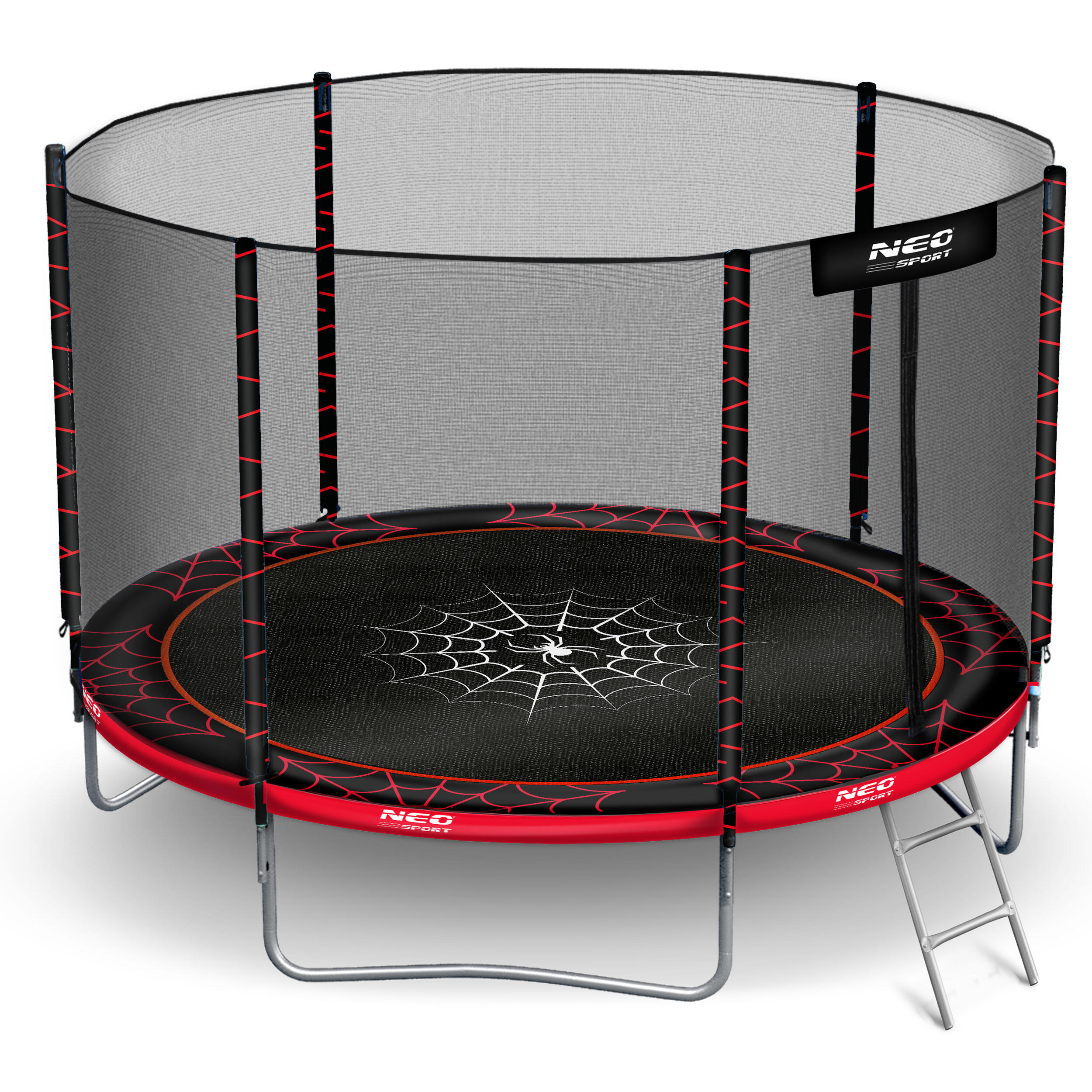 Trampolina ogrodowa z siatką zewnętrzną Neo-Sport 252cm 8ft