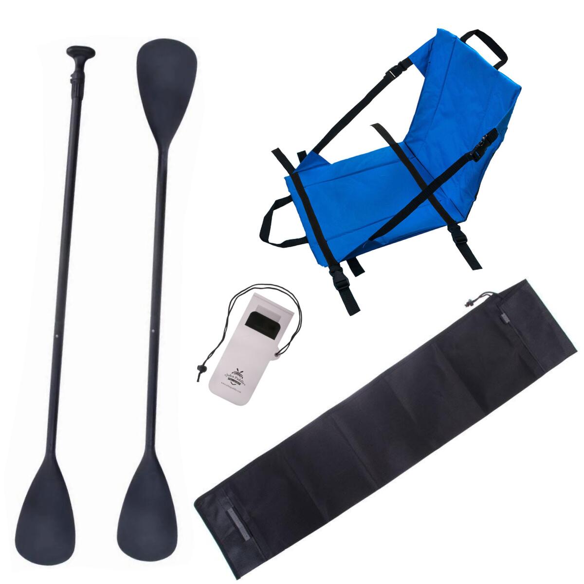 Zestaw Wiosło + Siedzisko Niebieskie + pokrowiec + etui