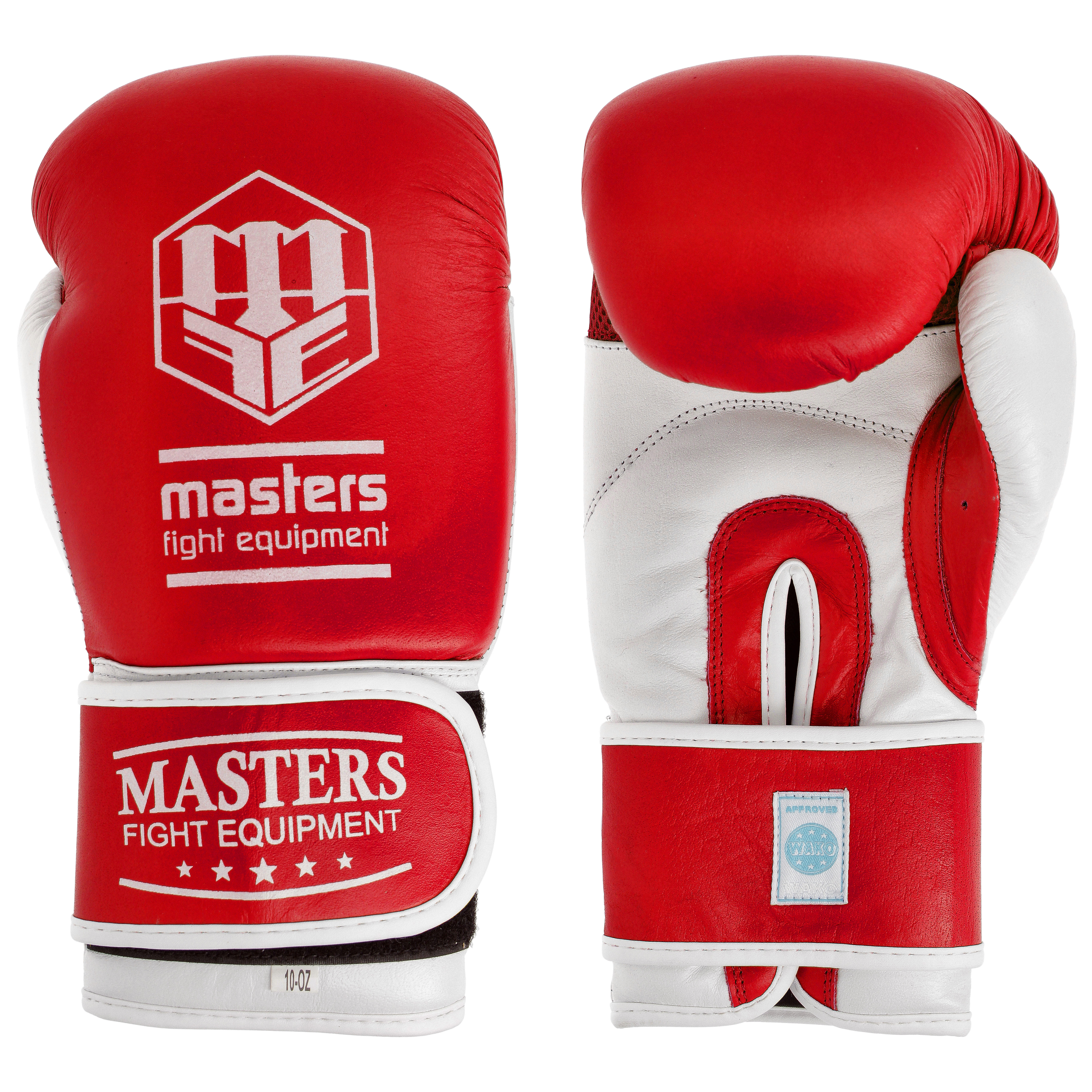 Rękawice bokserskie skórzane Masters Fight Equipment Rbt-Trw (Wako Approved)