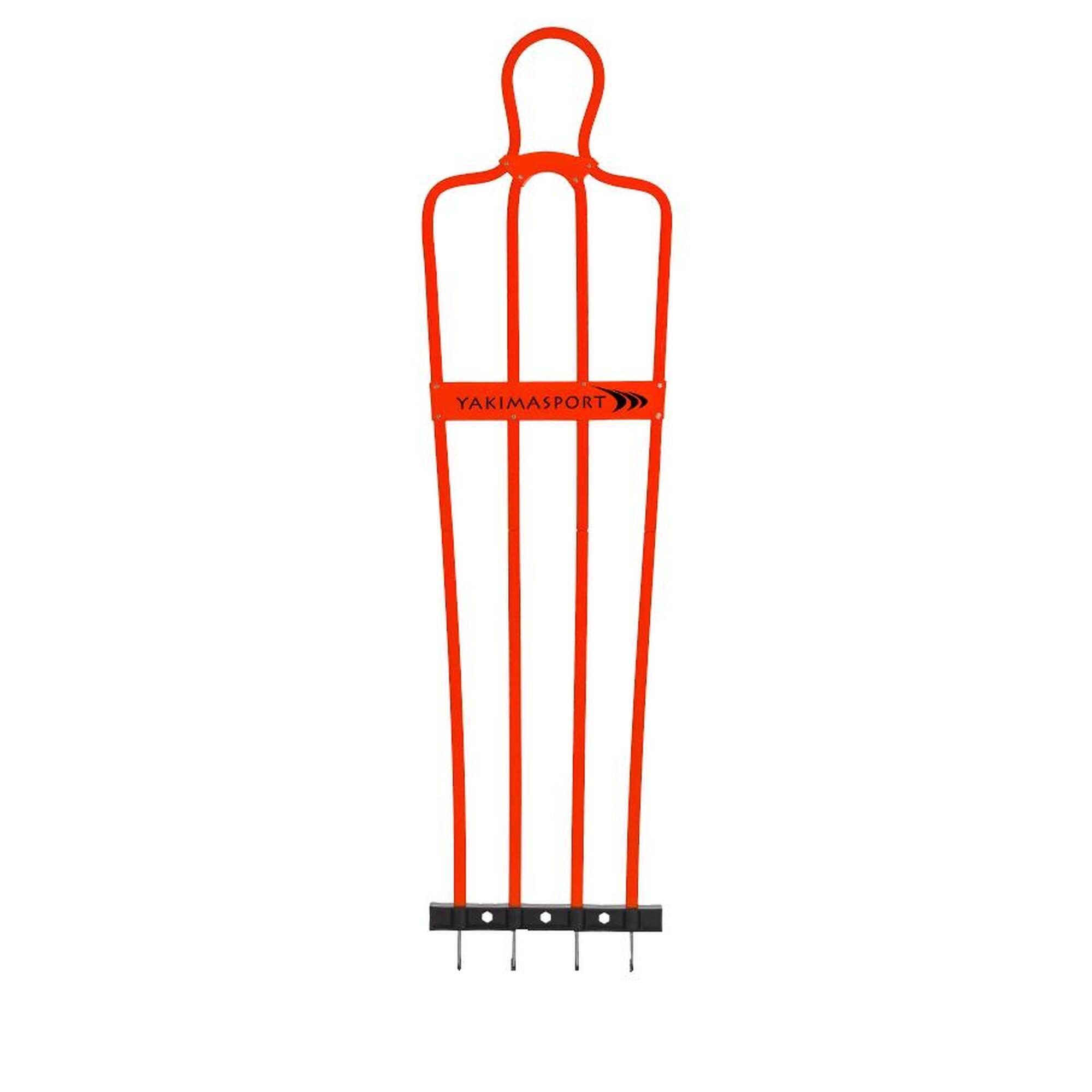 Mur piłkarski AirFlow, 160cm, Pasywny obrońca junior czerwony