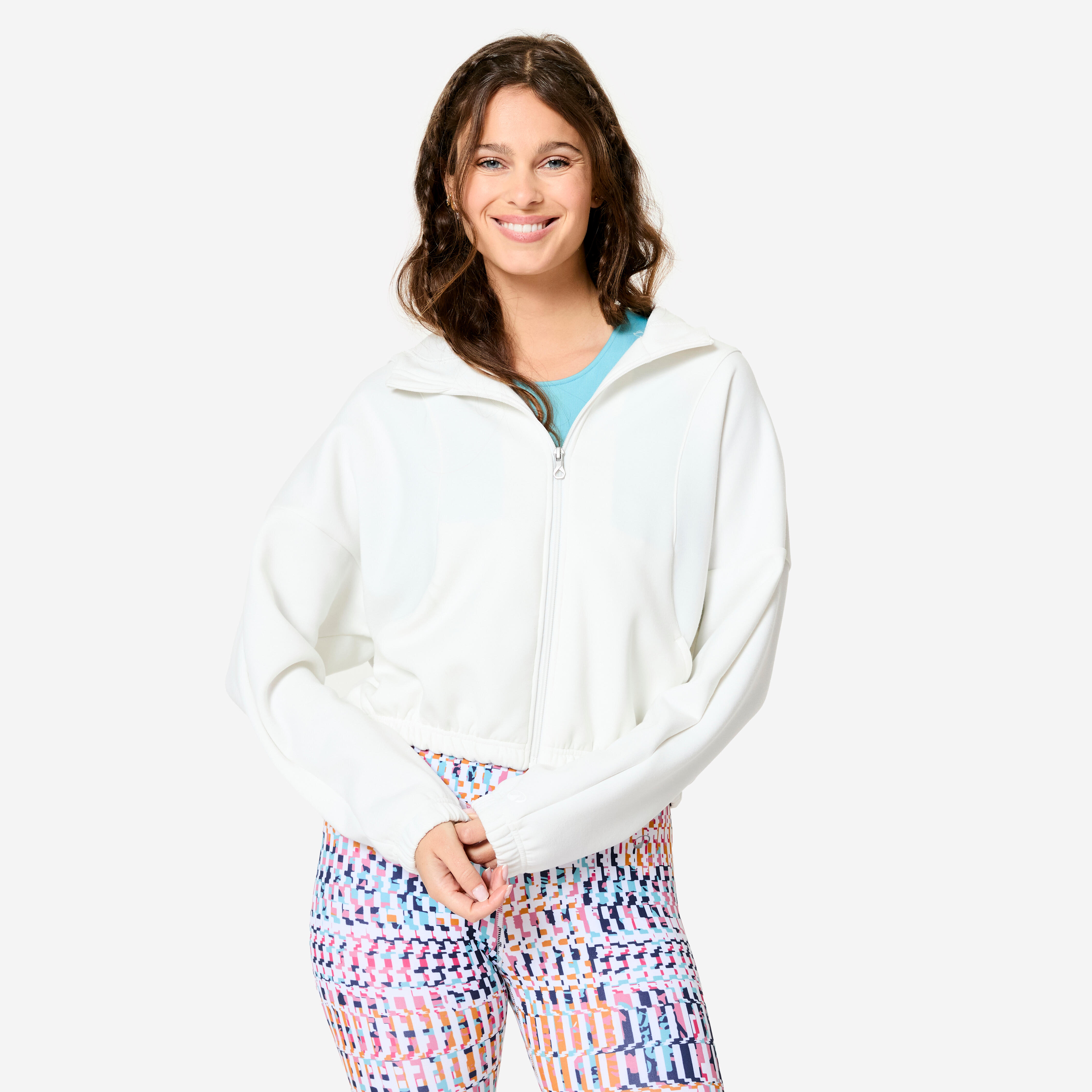 Bluza z kapturem damska Domyos fitness