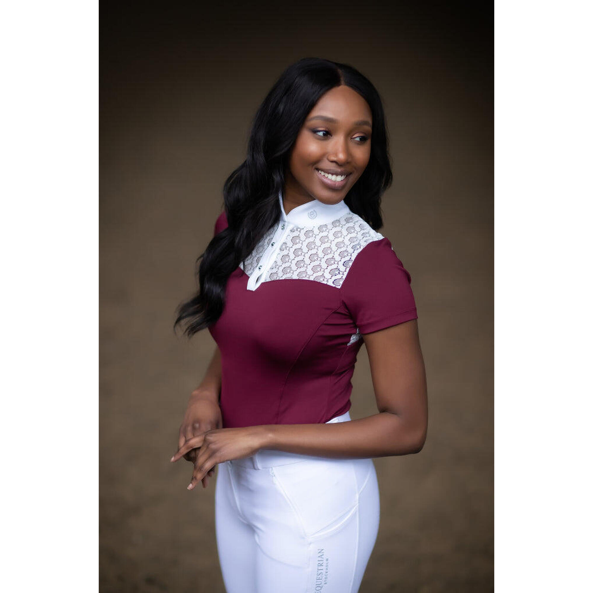 Damska koszulka do jazdy konnej Equestrian Stockholm Champion