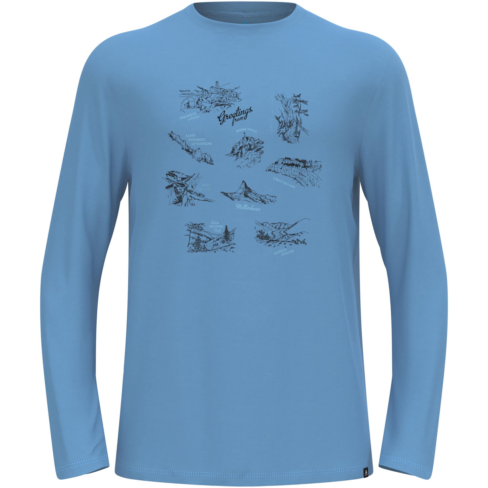 Koszulka z długim rękawem męska ODLO Merino 200 Tourist T-Shirt