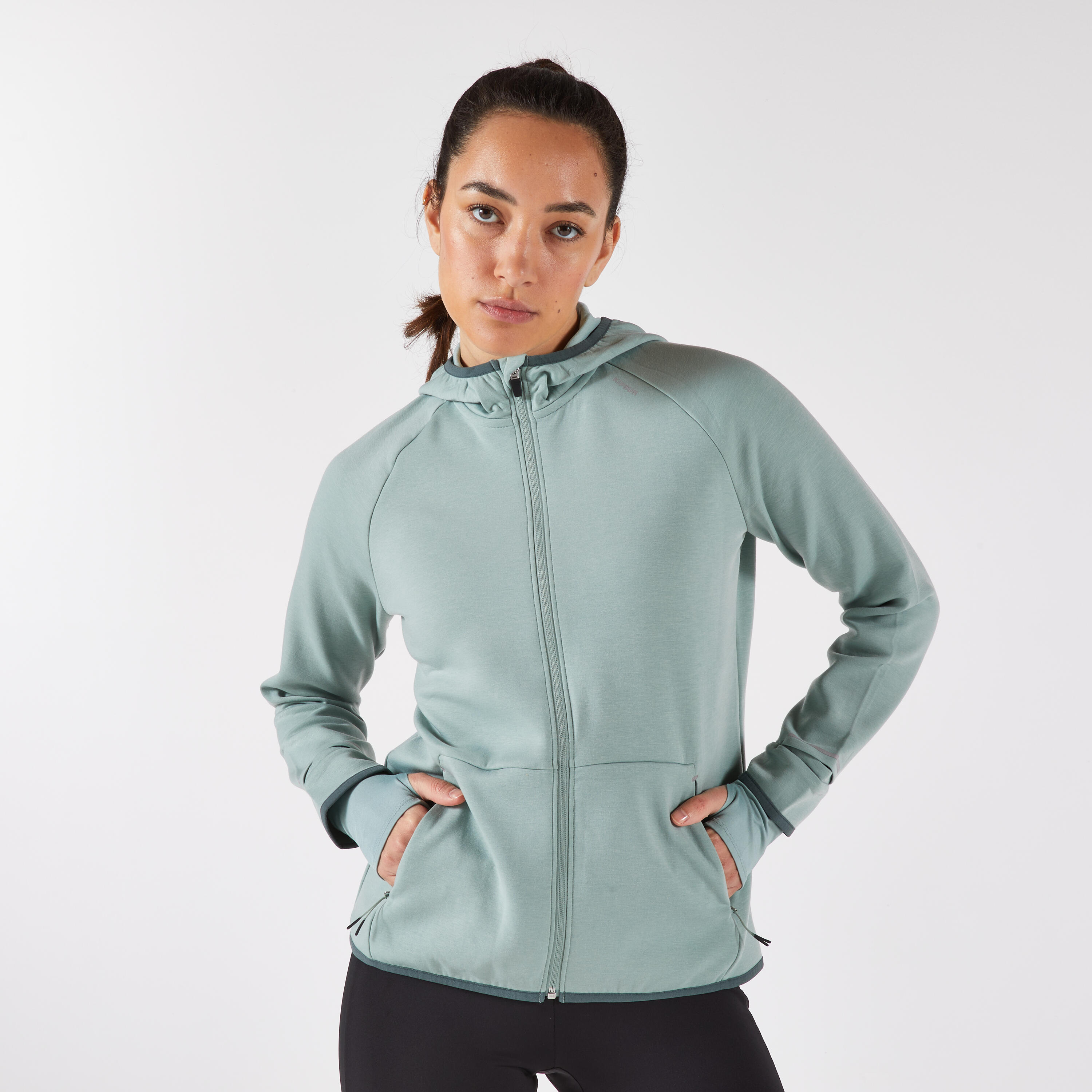 Bluza do biegania damska Kiprun Run 500 Warm ocieplana