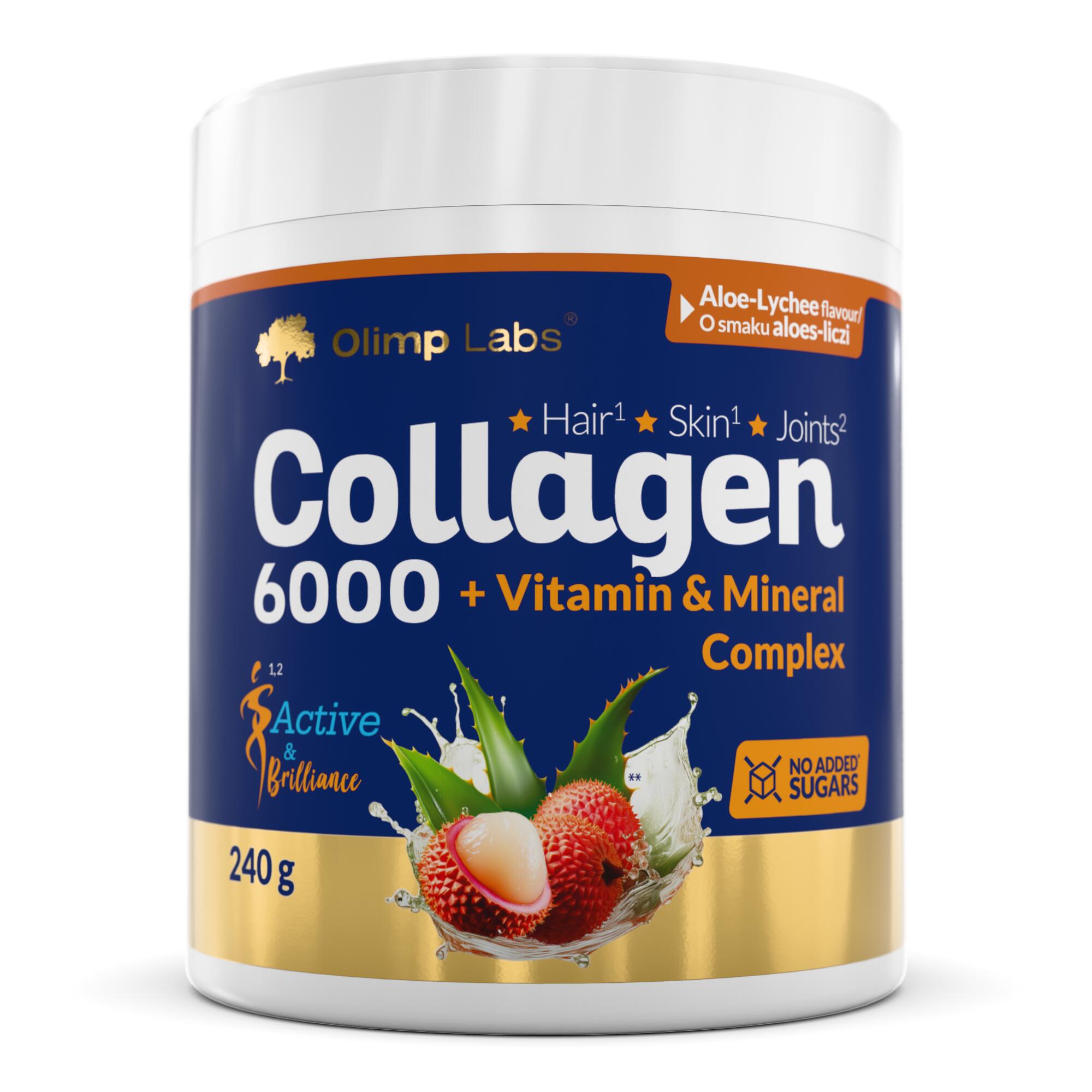 Kolagen Olimp Collagen 6000 Active&Brilliance - 240 g - Aloe-lychee