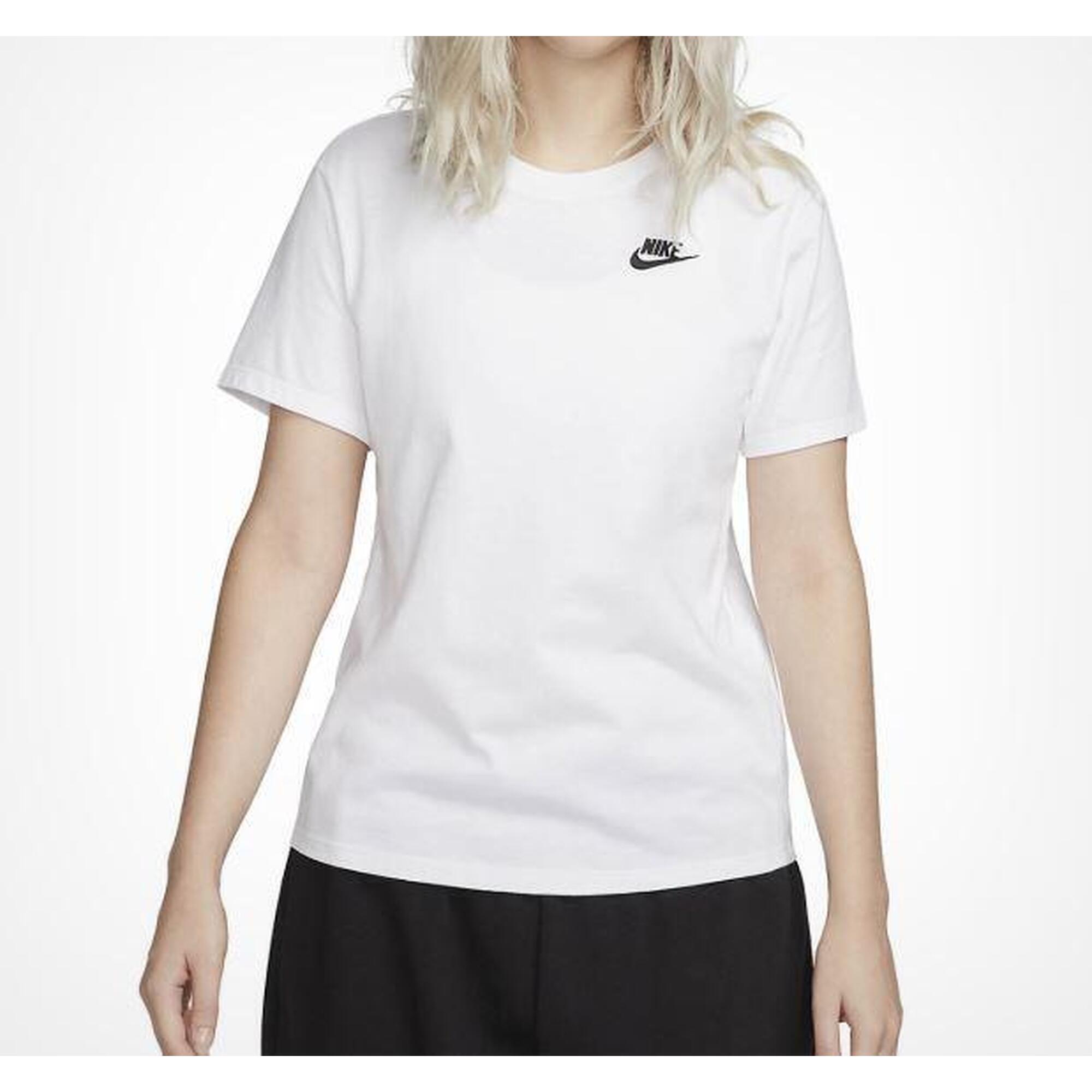 Koszulka Damska Nike Biała Bawełniana T-Shirt Sportowa