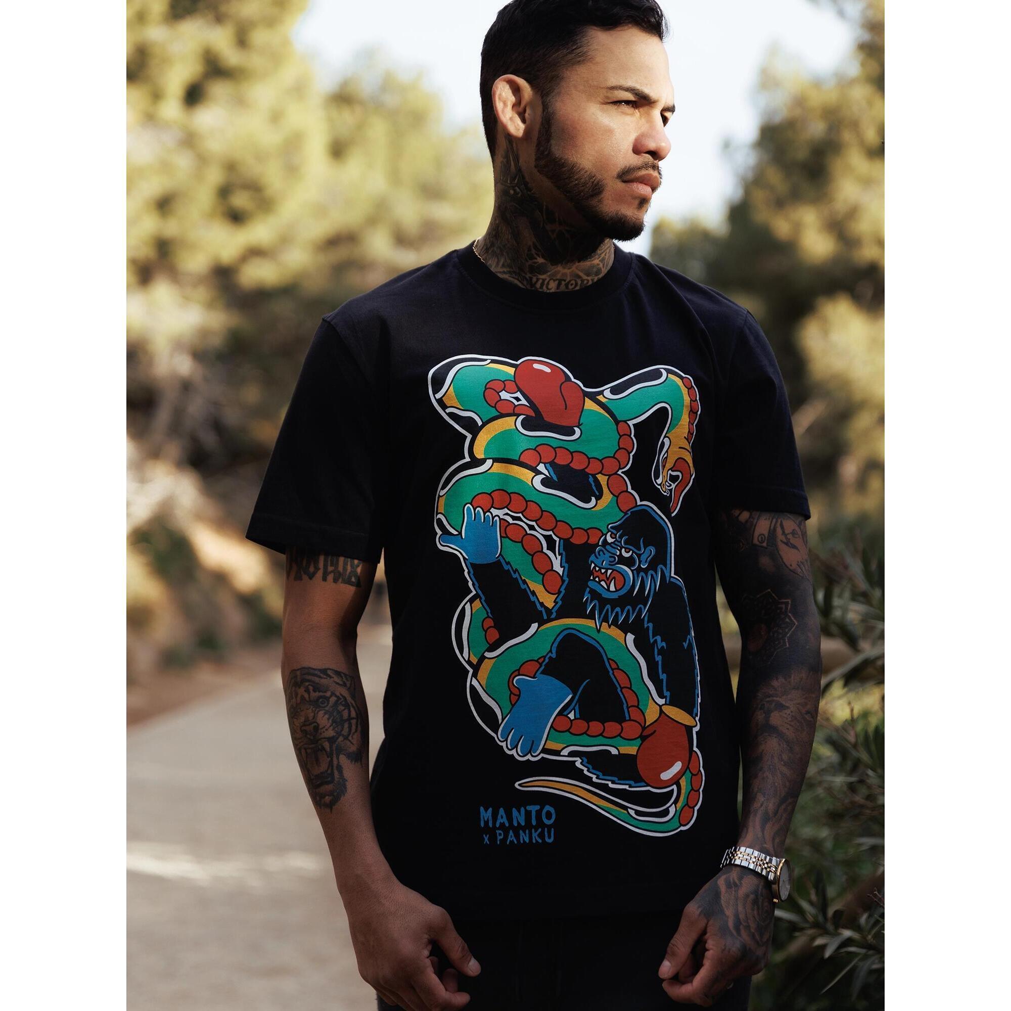 MANTO x Panku t-shirt STRUGGLE czarny