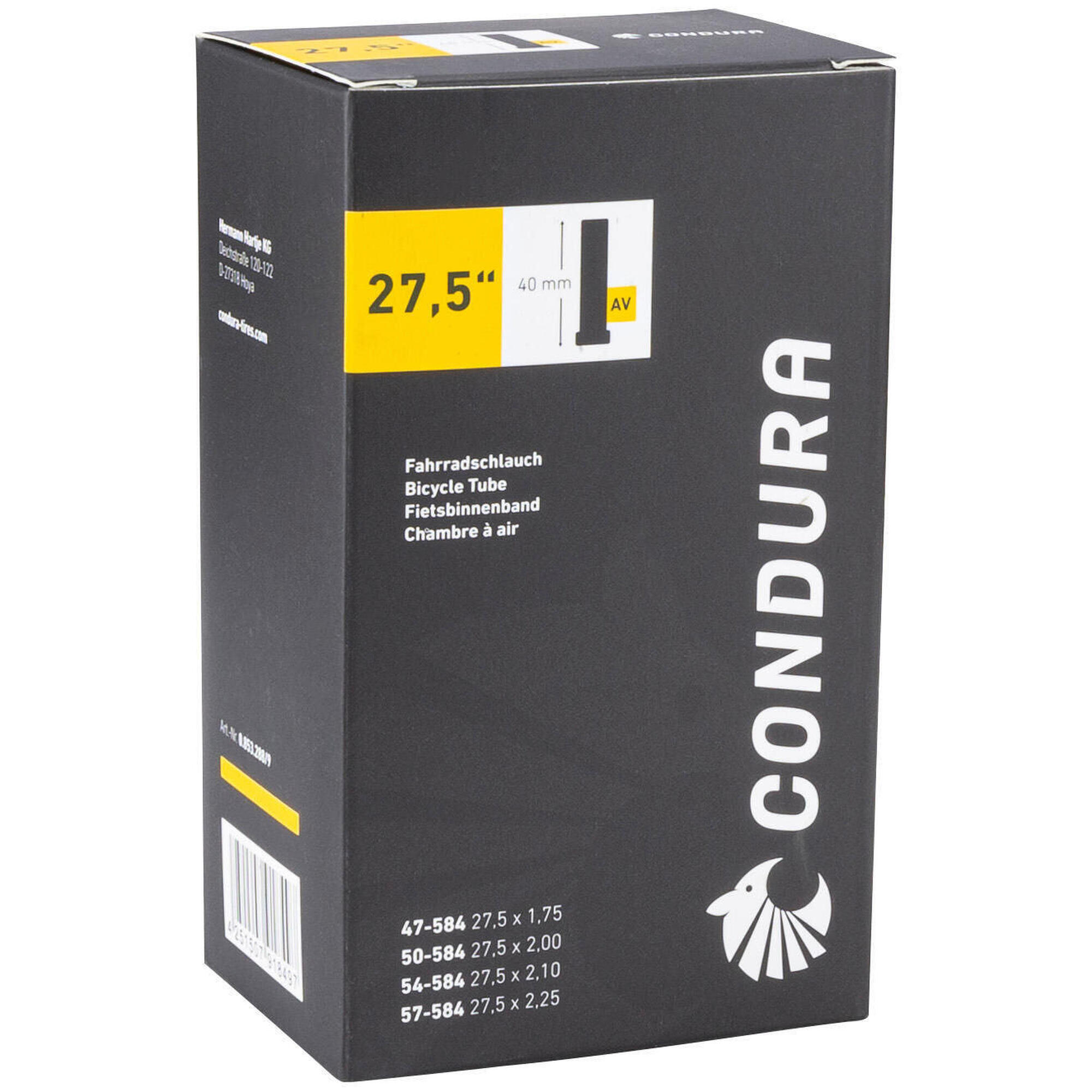 Wewnętrzna Dętka Condura 27,5" z Zaworem Schrader