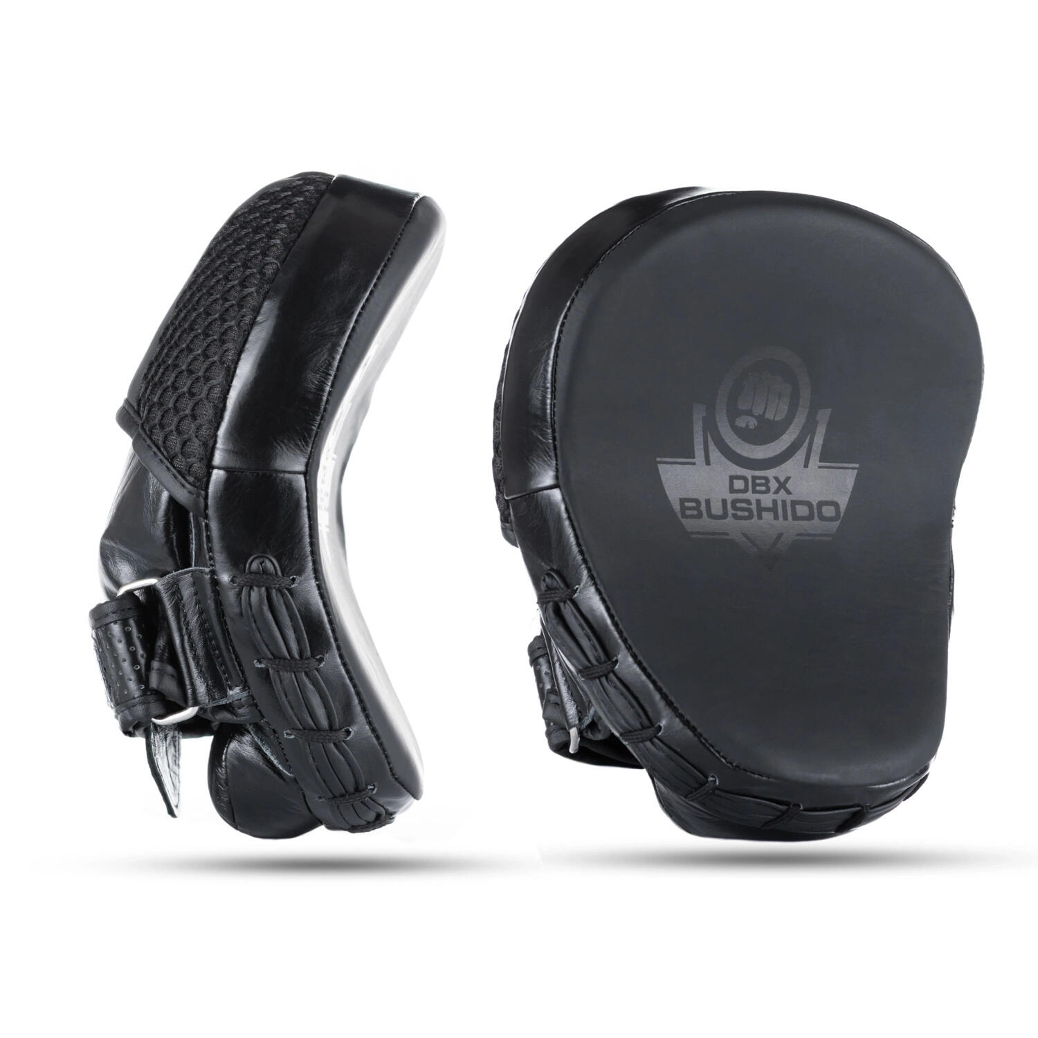 Mini Łapy trenera ze skóry naturalnej Black Leather DBX Bushido
