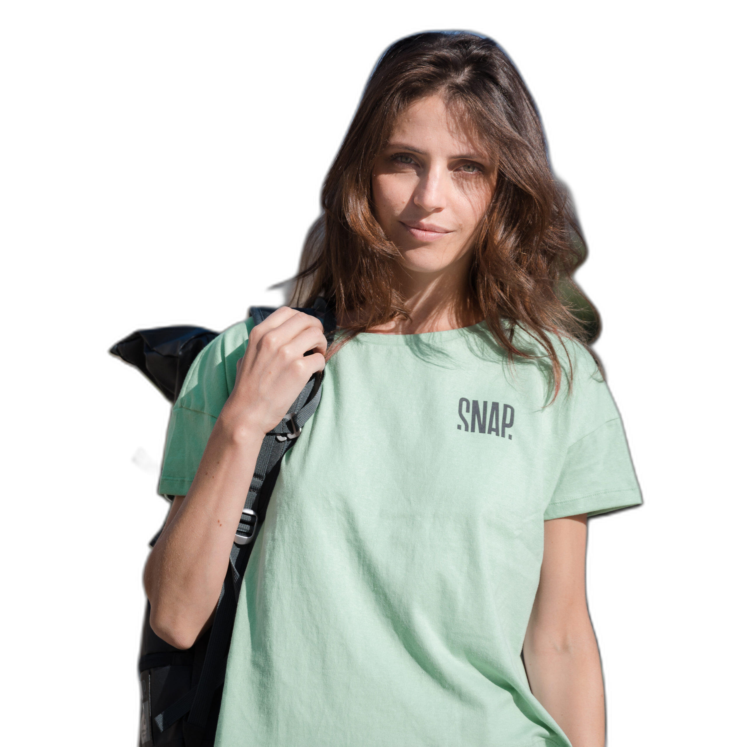 Damska koszulka w stylu crop top Snap Climbing