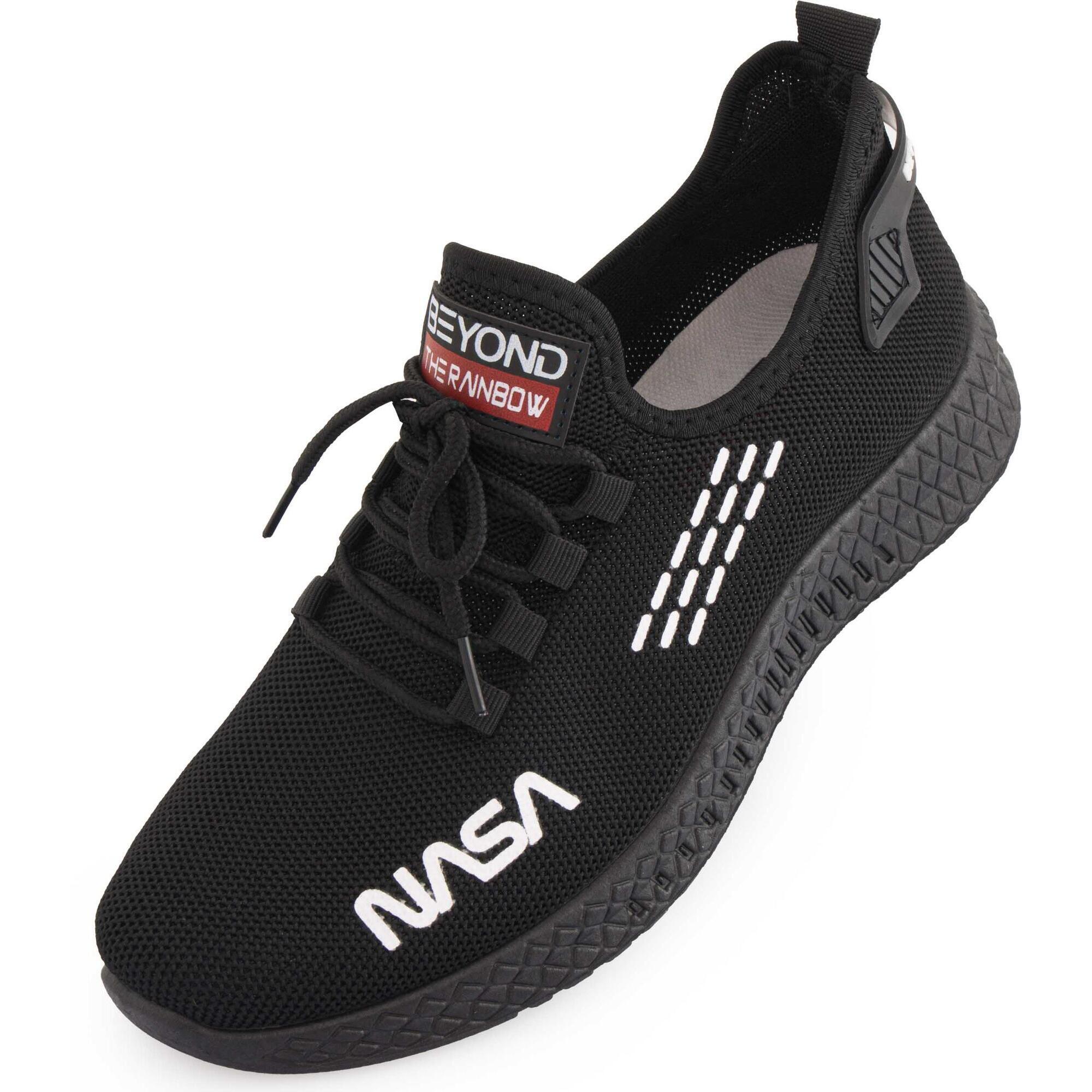 Czarne Sneakers NASA dla Mężczyzn 42 - Styl Kosmiczny