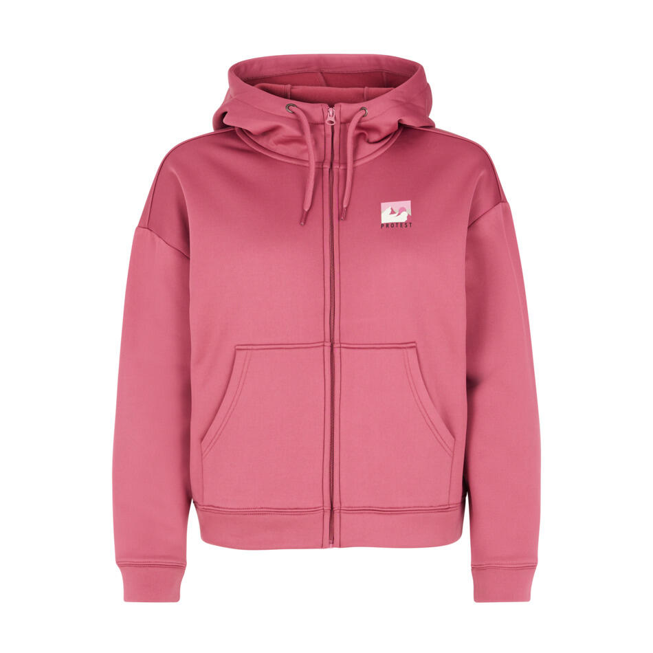 Damska bluza z kapturem na zamek błyskawiczny Protest Team