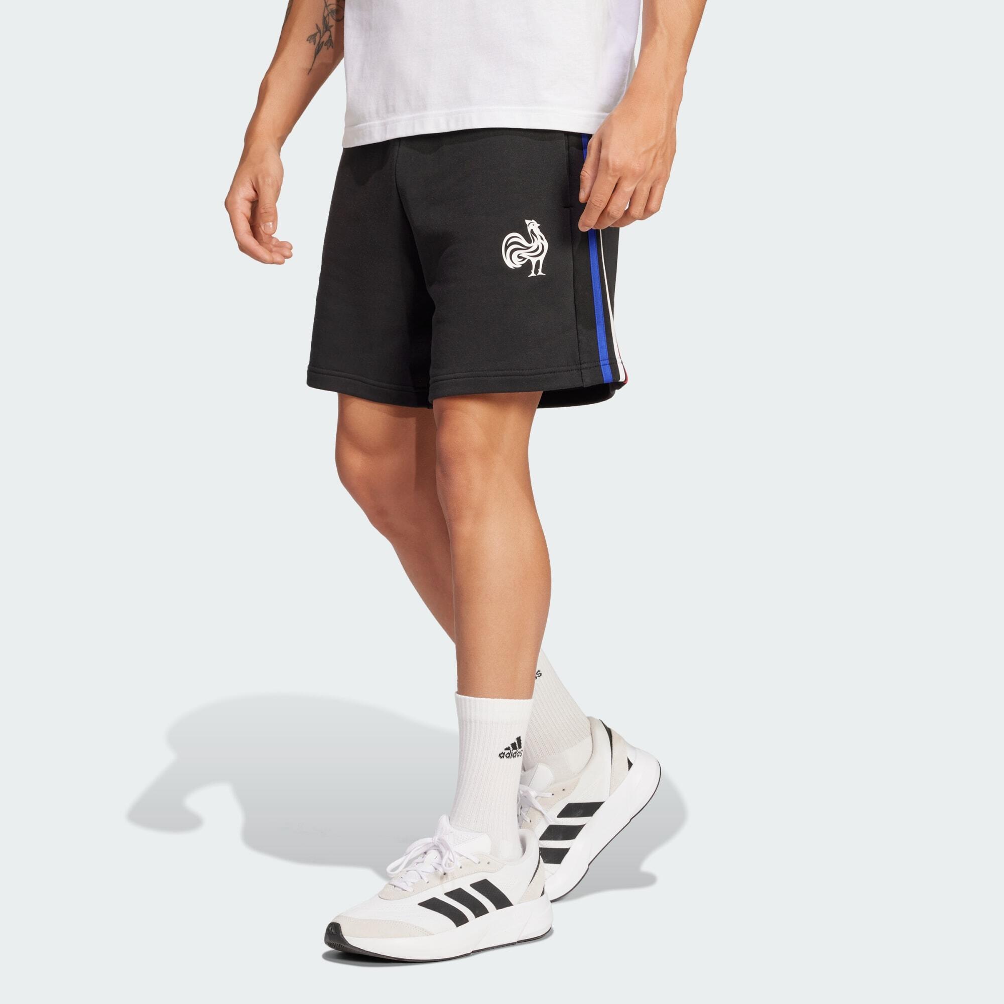 Szorty France Essentials 3-Stripes French Terry