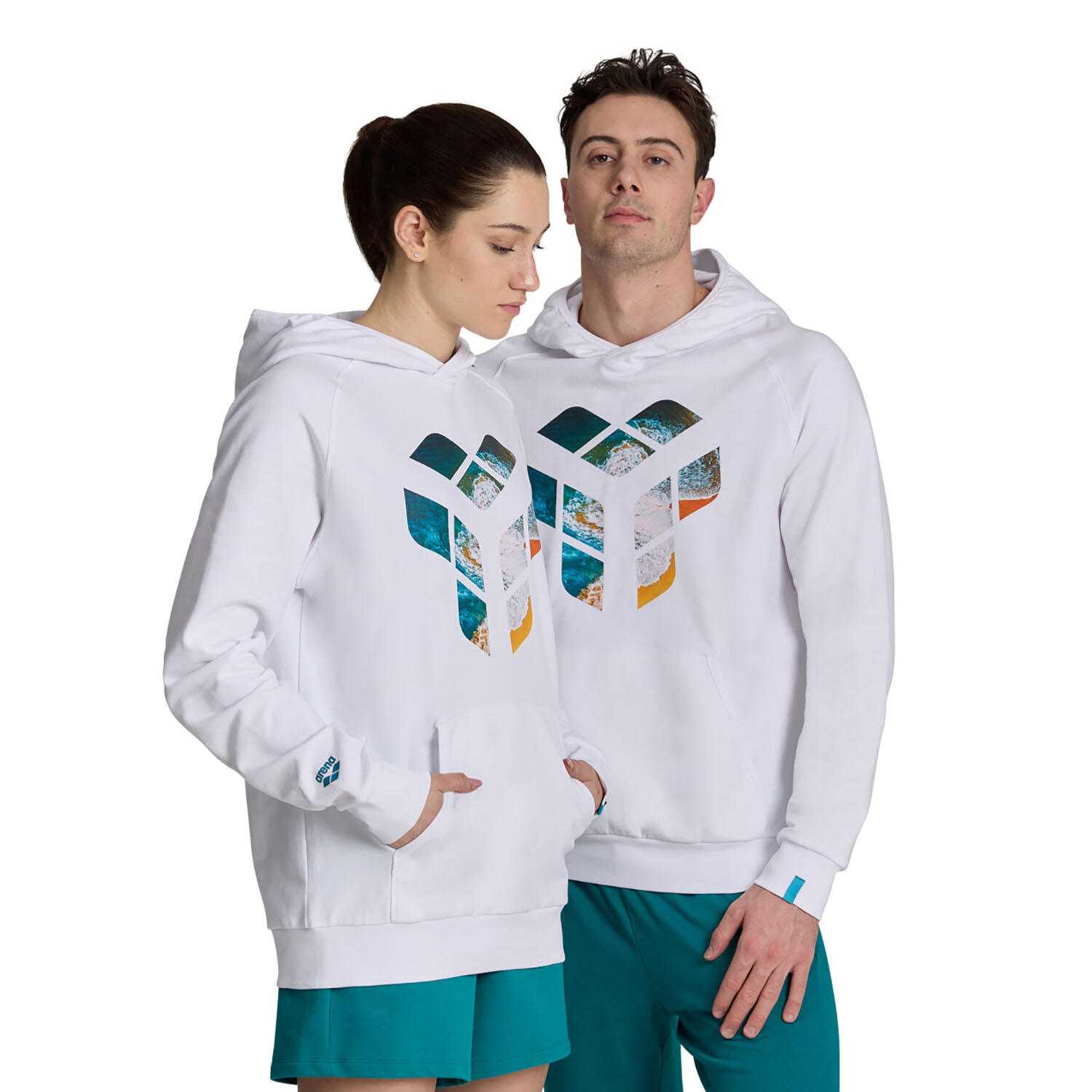 Bluza Arena Planet Water Hooded Sweat z kapturem