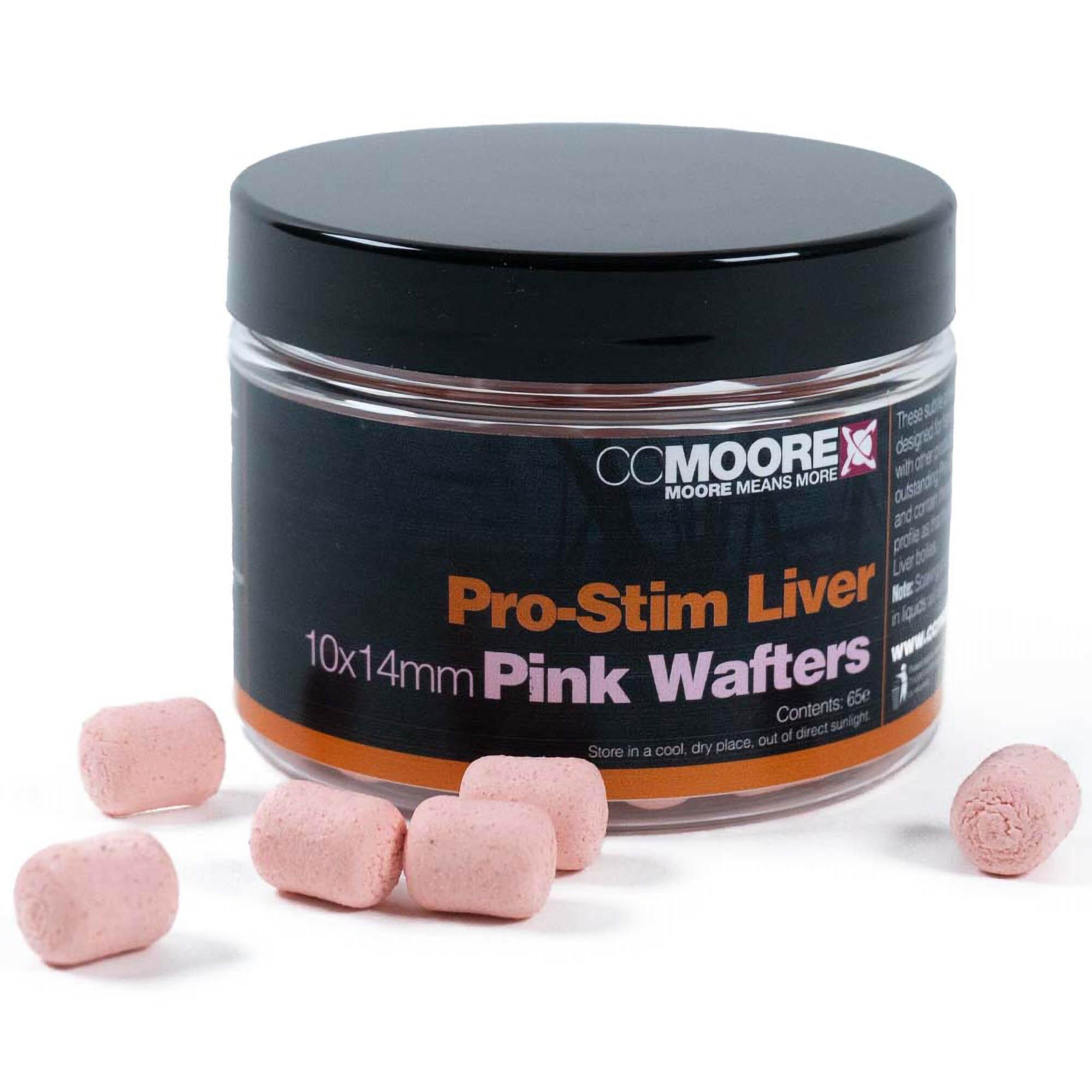 Przynęta Kulki Cc Moore Pro-Stim Liver Pink Dumbell Wafters 10X14Mm