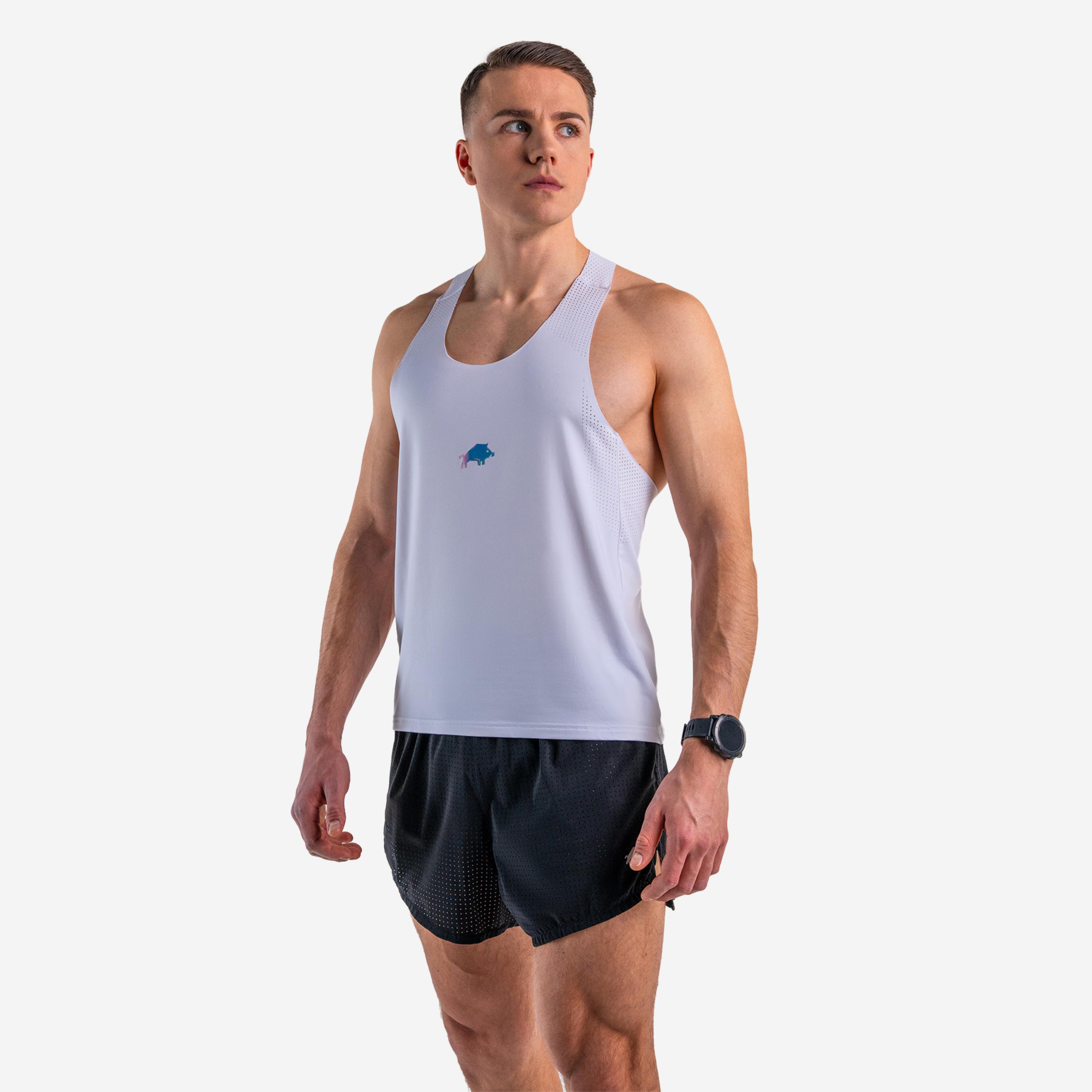 Tank top DZIK® PRO RUN biały