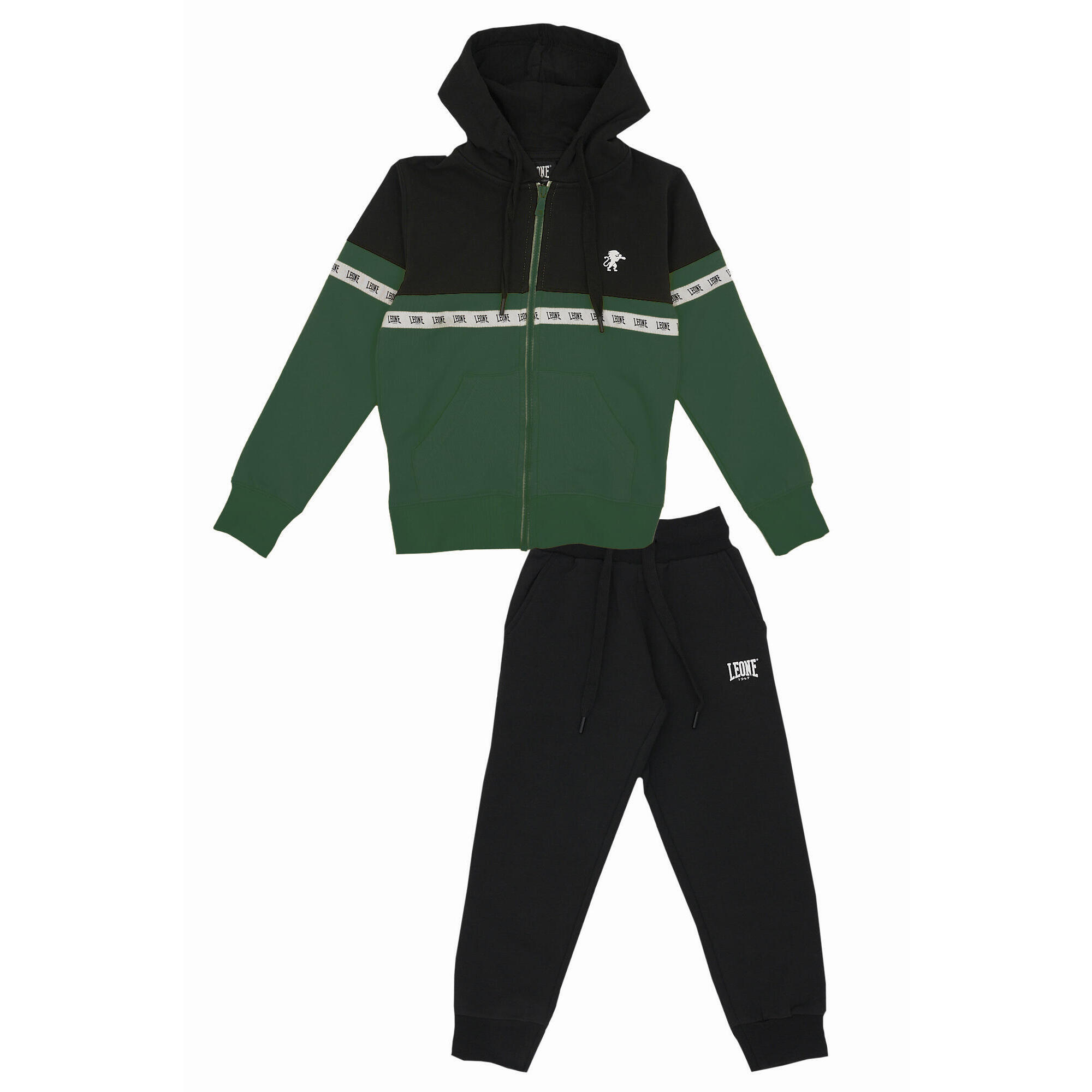 Dres dziecięcy z kapturem i poziomym paskiem New Tape