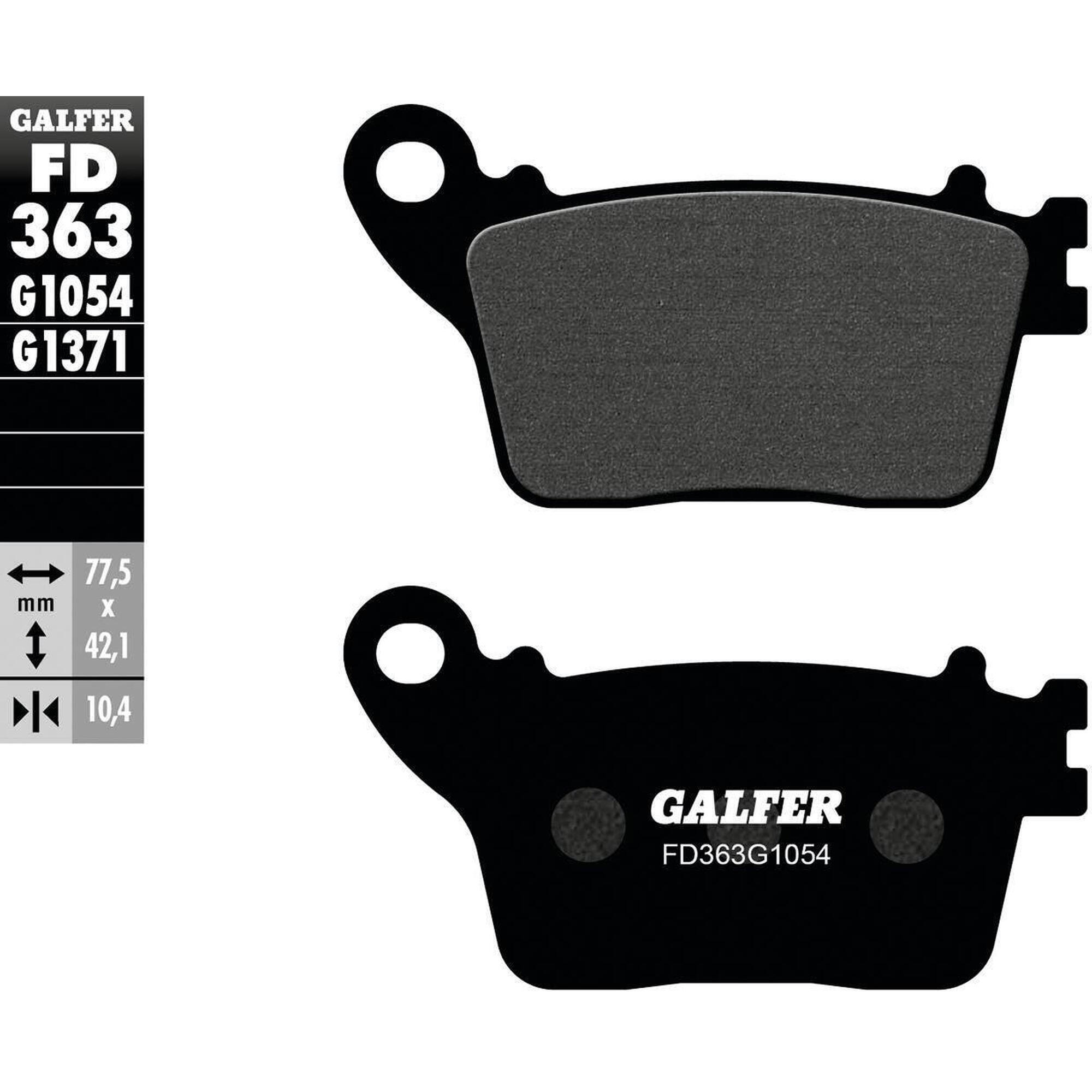 Klocki hamulcowe Galfer FD363 G1054 - Organiczne Standardowe
