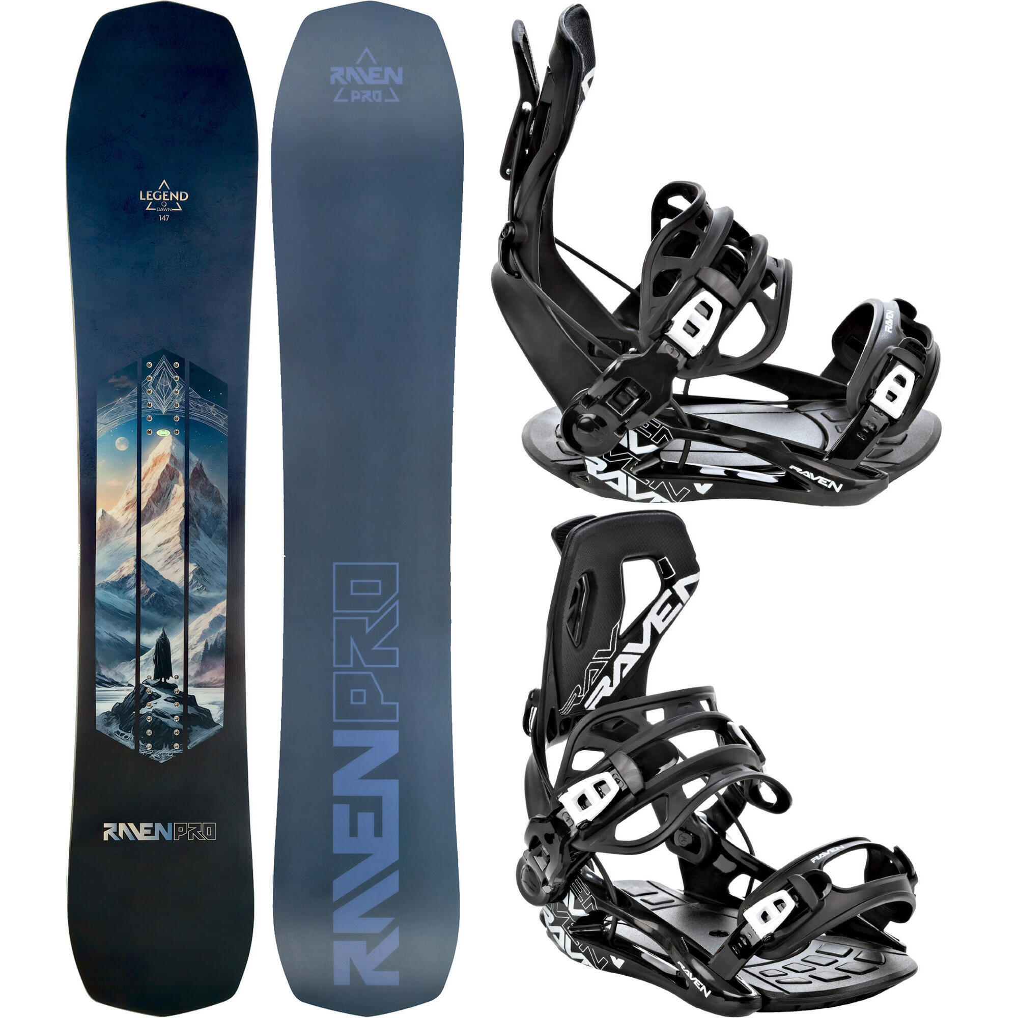 Zestaw Deska snowboardowa Raven PRO Legend + Wiązania Raven FT360