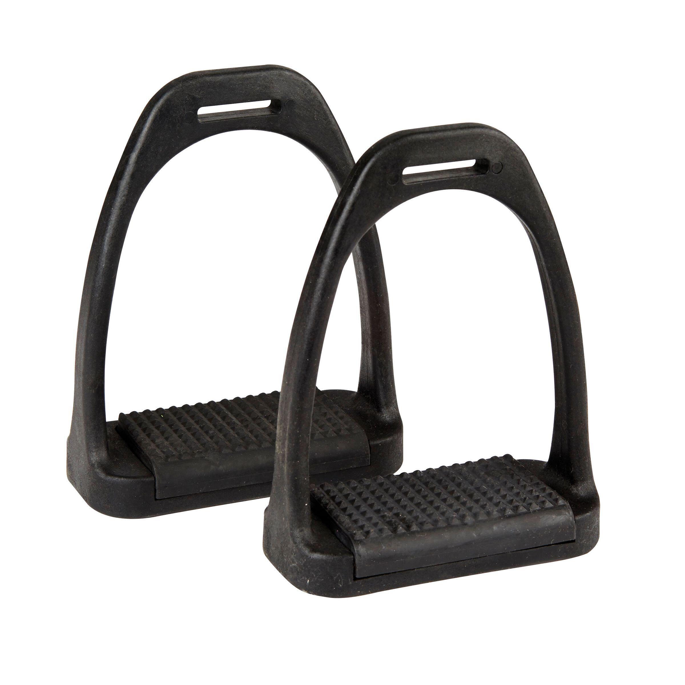 Polimerowe strzemiona z kolorowym bieżnikiem dla koni Weatherbeeta Korsteel