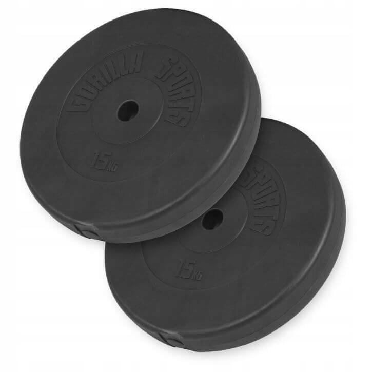 Obciążenia winylowe 30 kg - 2 x 15 kg 31mm Gorilla Sports
