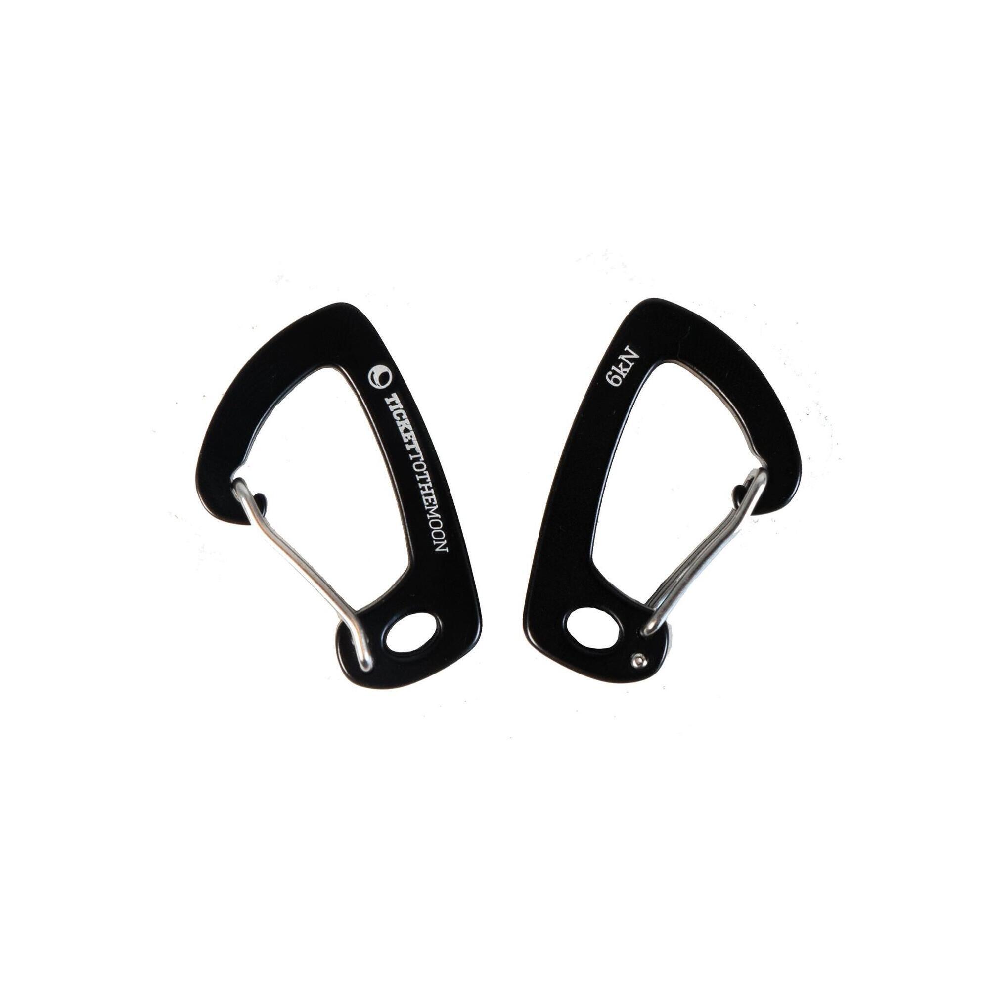 Zestaw karabinków do hamaka Ticket To The Moon Carabiners AL-7075 6kN