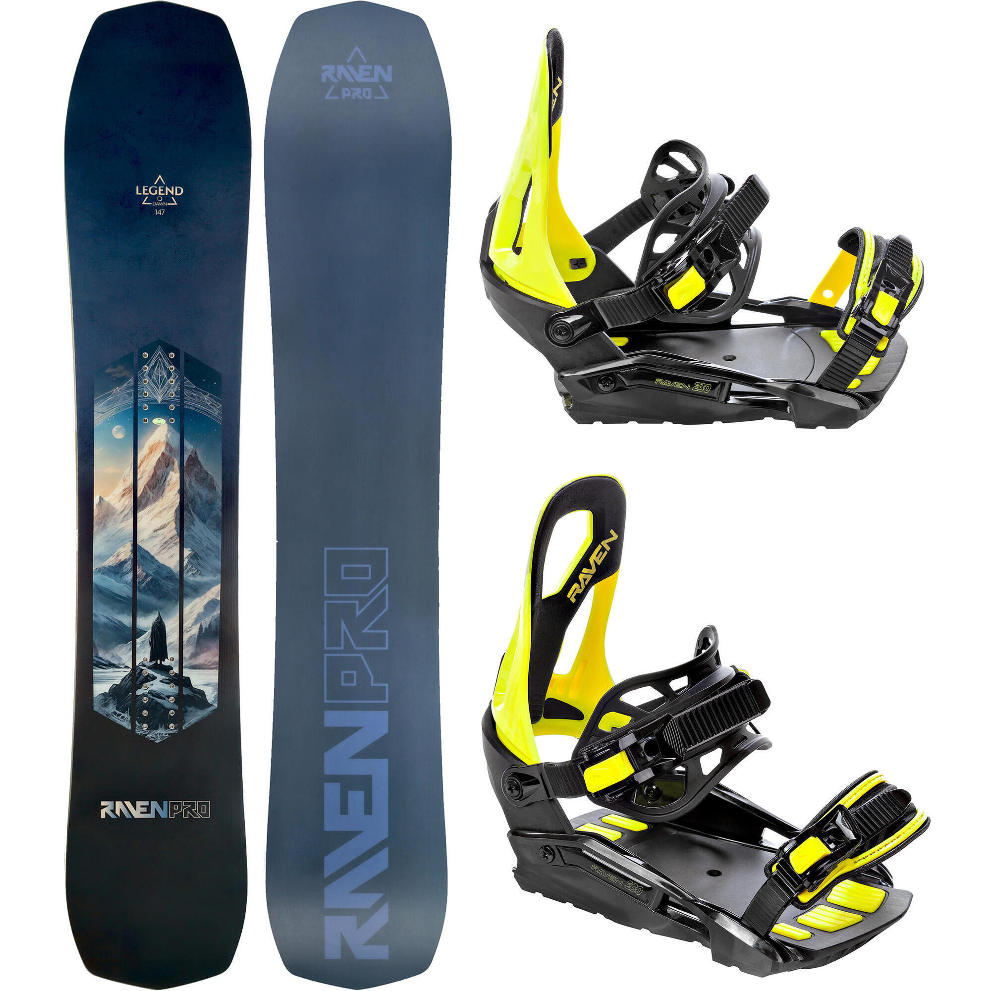 Zestaw Deska snowboardowa Raven PRO Legend + Wiązania Raven s230
