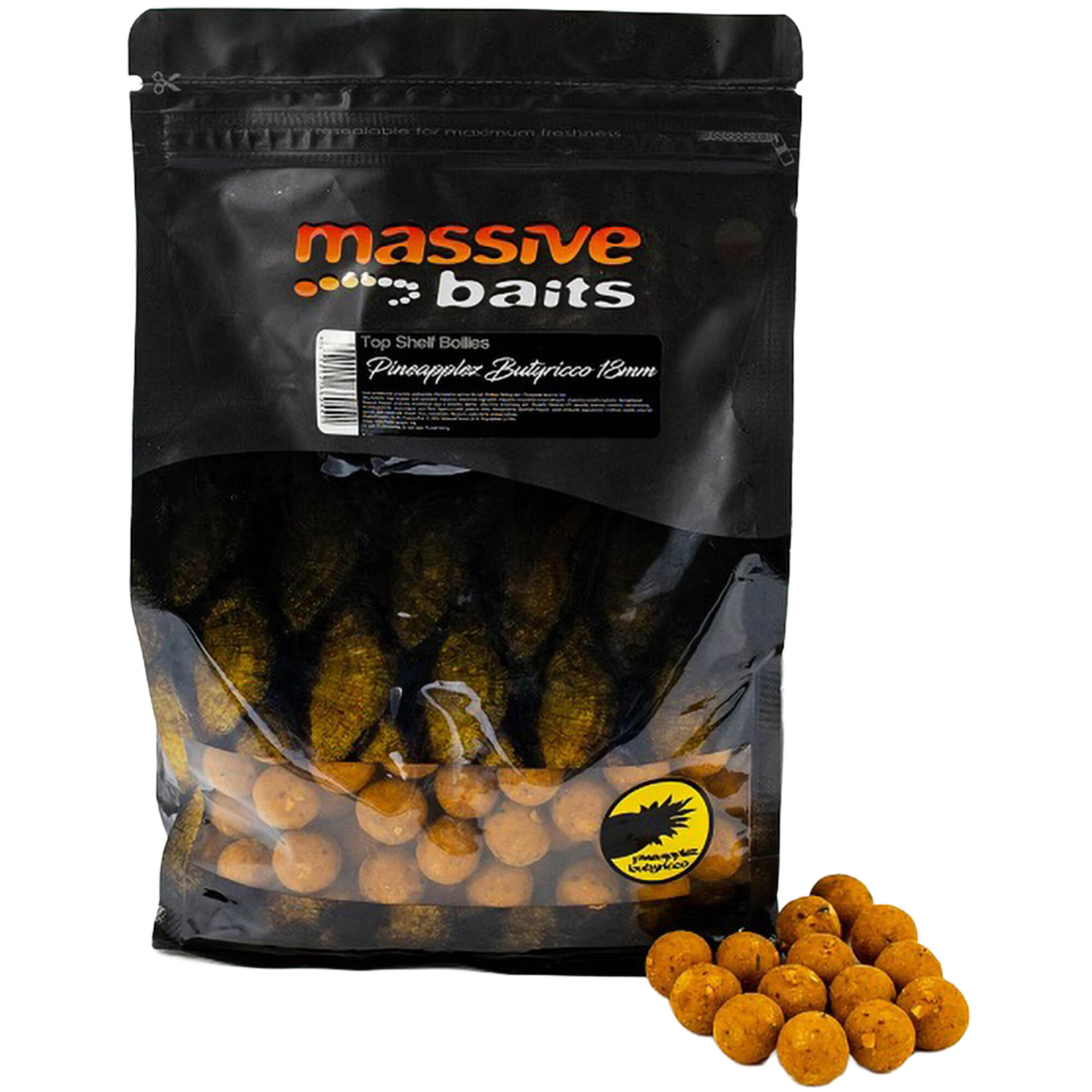 Kulki Massive Baits Top Shelf Boilies Pineapplez Butyricco 18M 1Kg