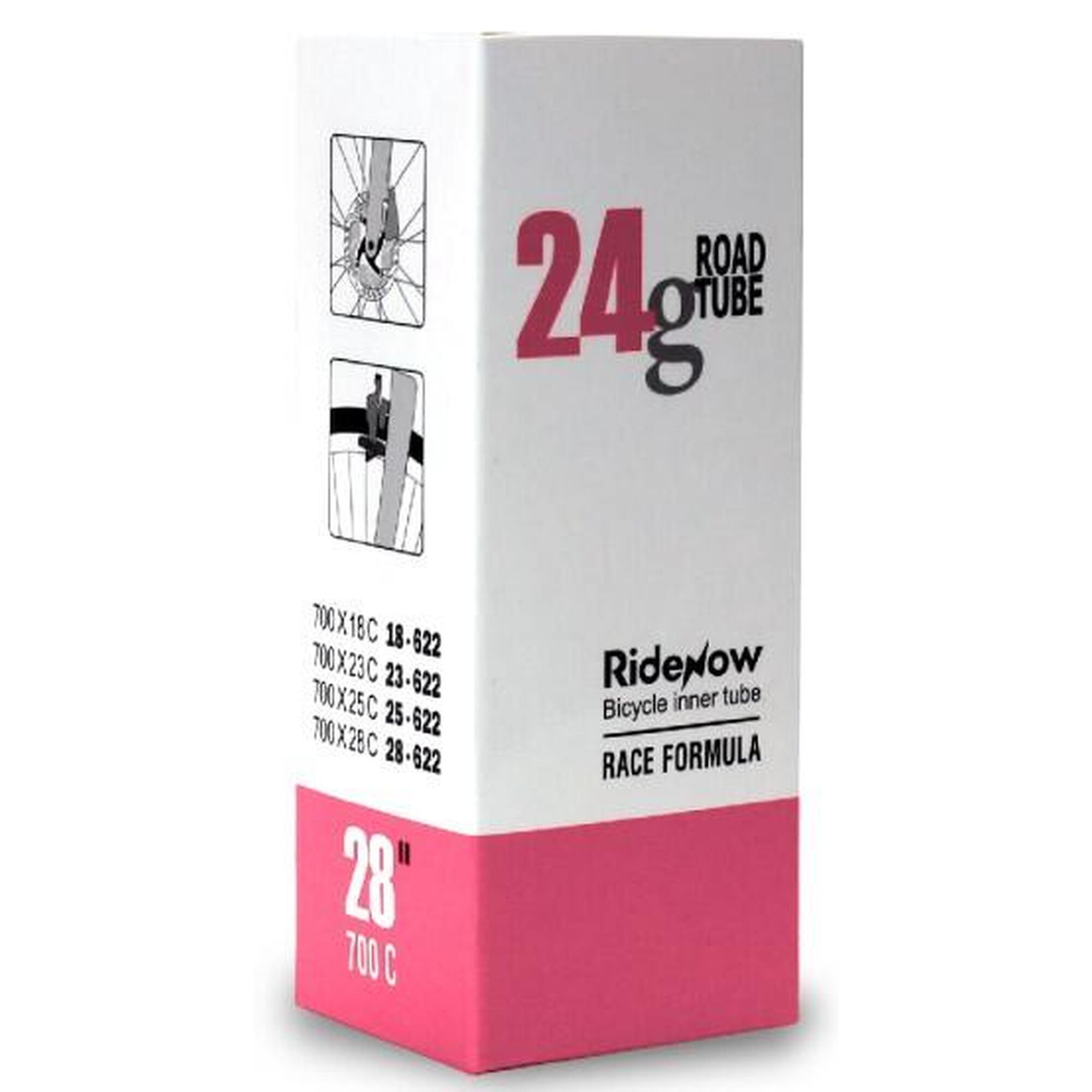 Dętka TPU RideNow Super Light 24g szosa 700/18-28C wentyl 65mm