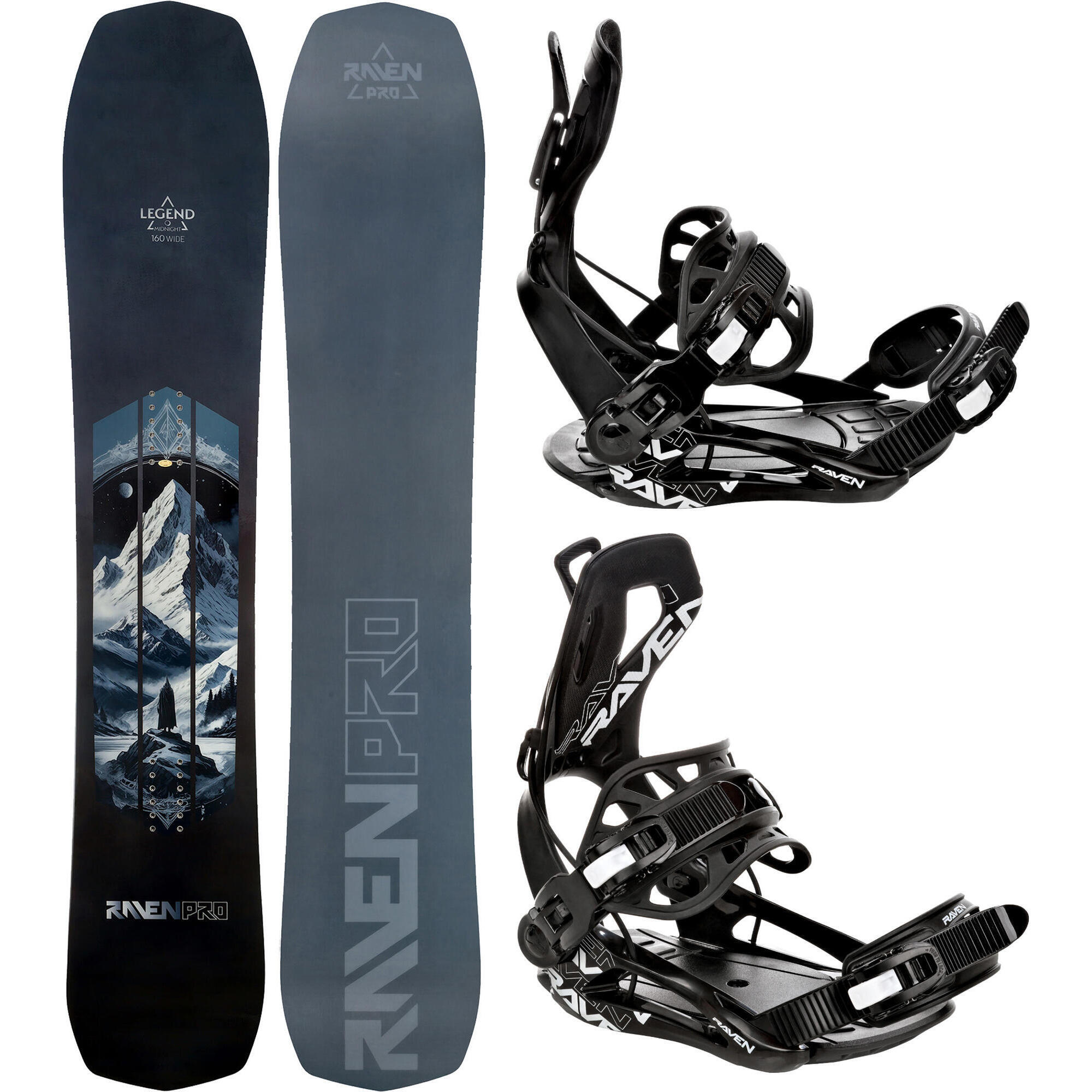 Zestaw Deska snowboardowa Raven PRO Legend + wiązania Raven FTM450