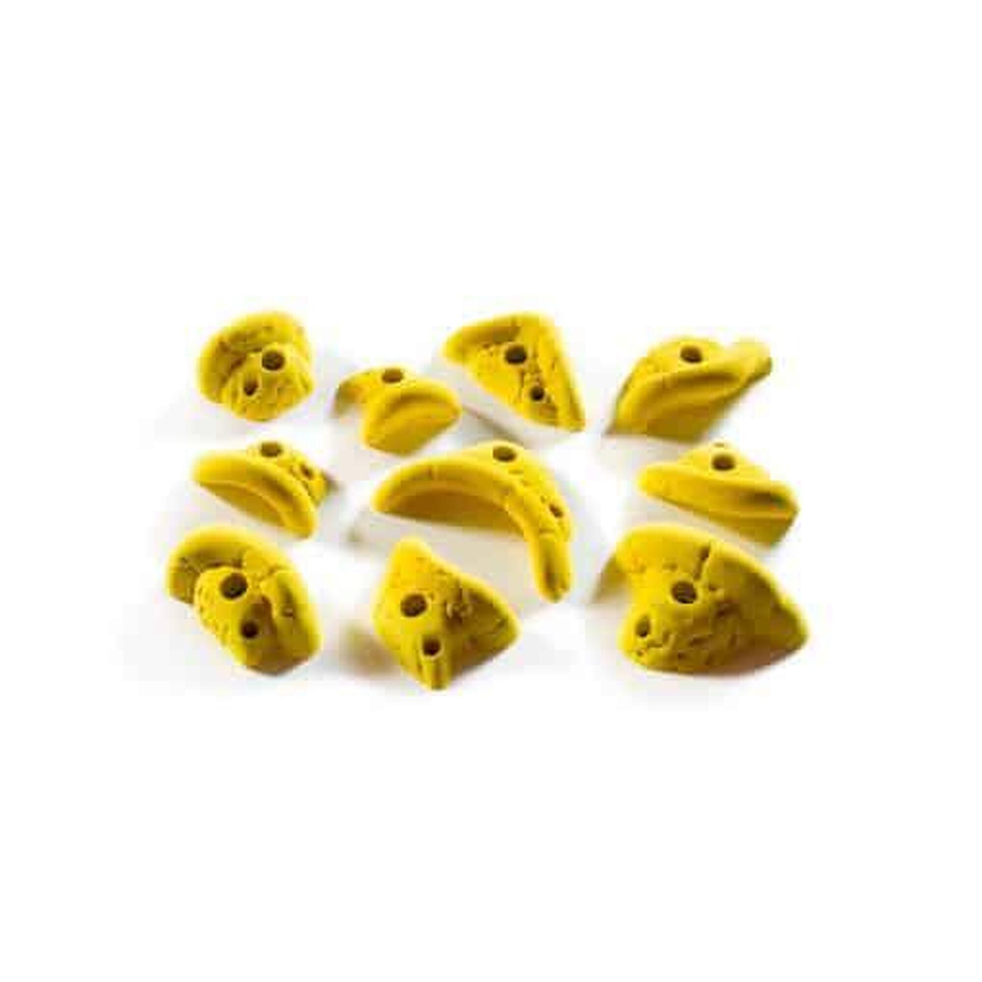 Chwyty wspinaczkowe Odyseusz M 5 szt. - żółty