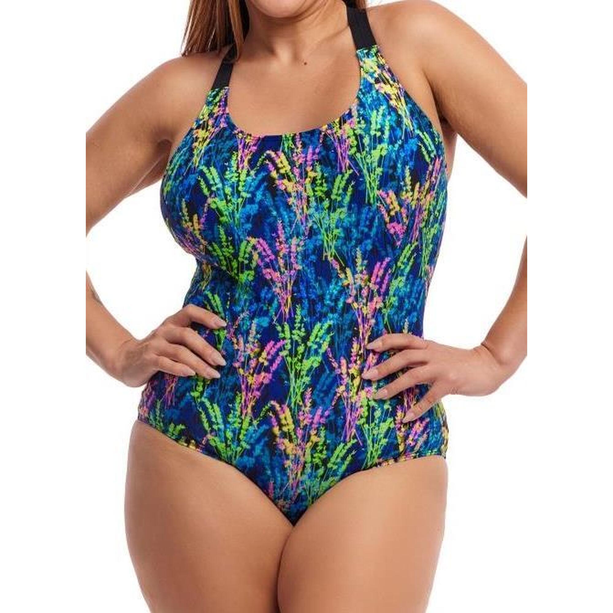 Strój do pływania z miseczkami FUNKITA Midnight Meadow - Brace Me Back