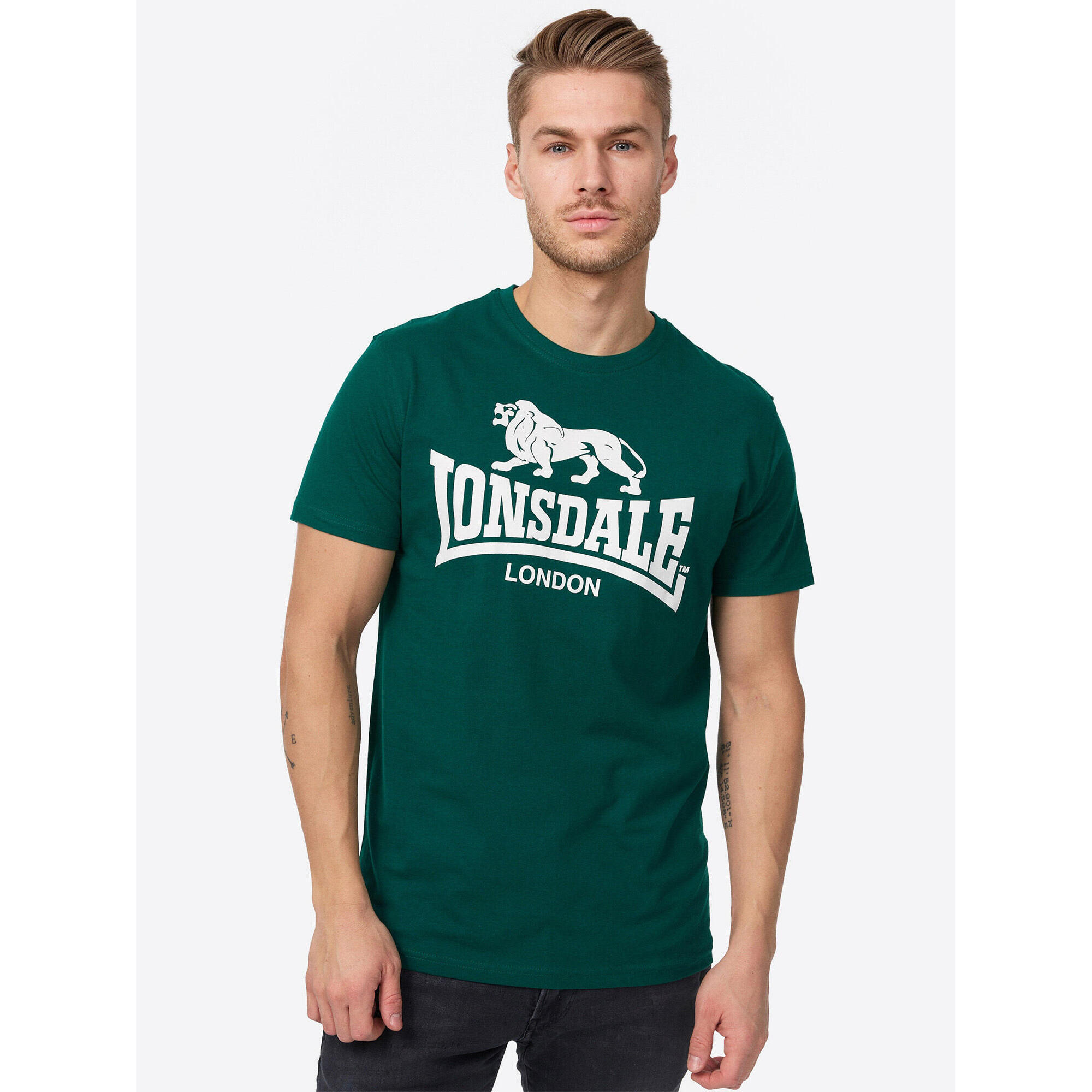T-shirt o klasycznym kroju Lonsdale Logo