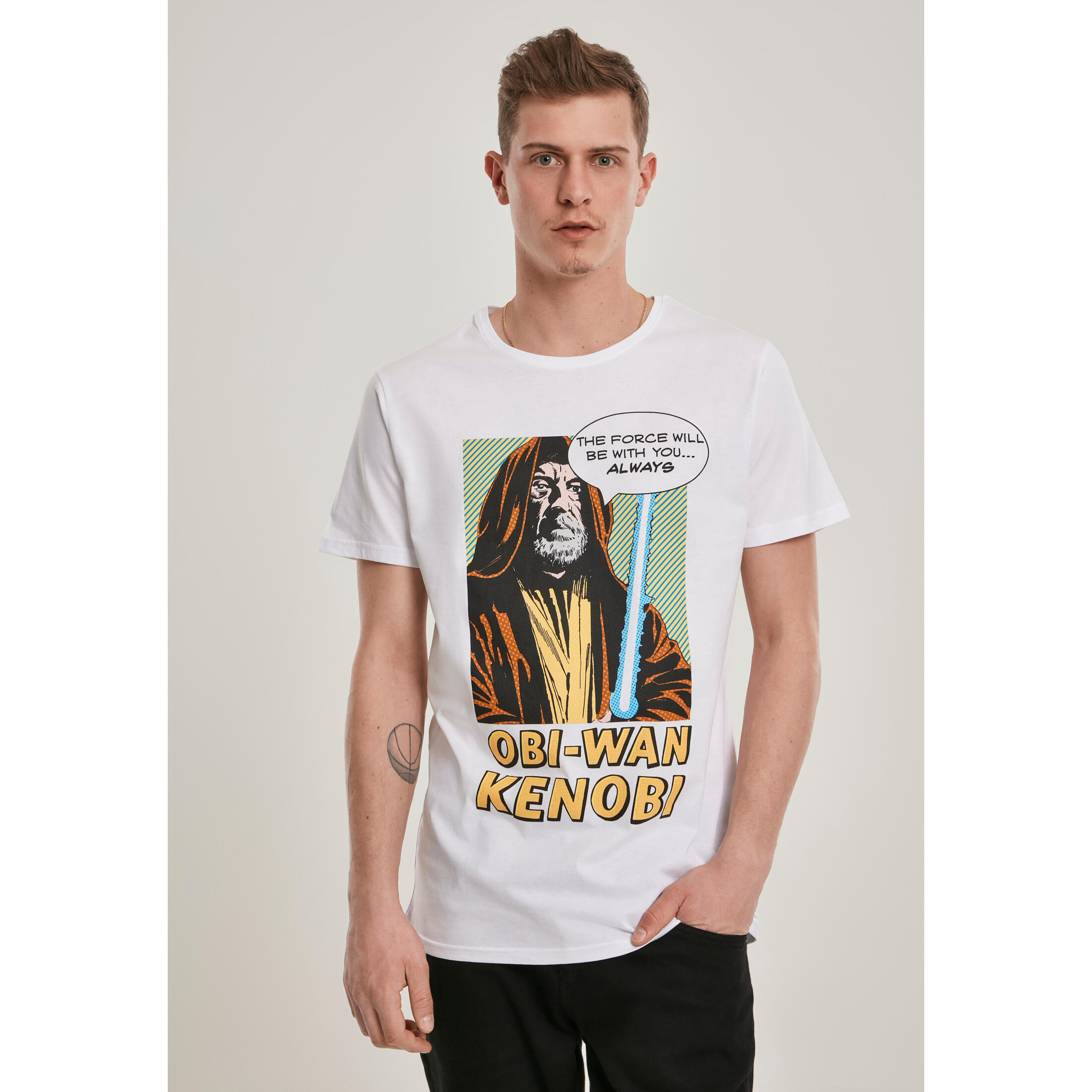 T-shirt urban classic obi-wan kenobi biały