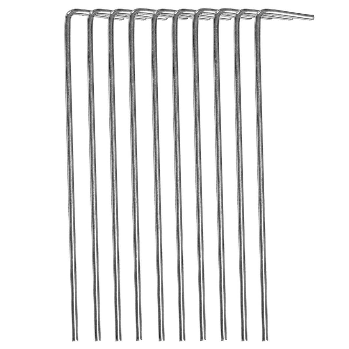Śledzie do namiotu 10 szt. 17,5 cm stalowe szpilki namiotowe