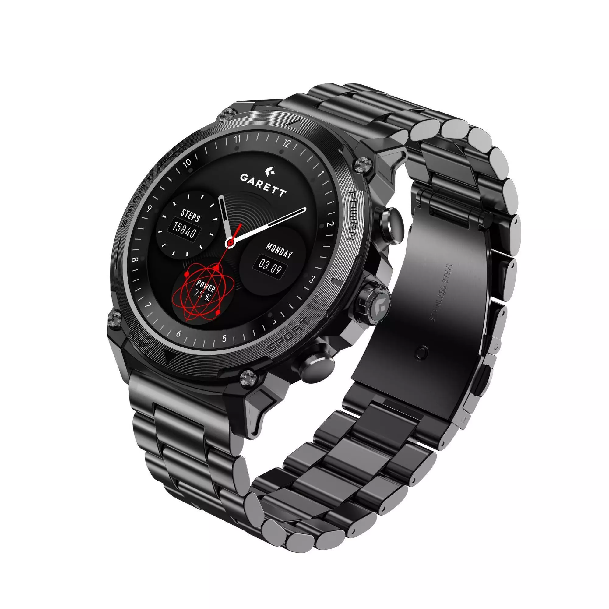 Smartwatch Garett Atom stalowy