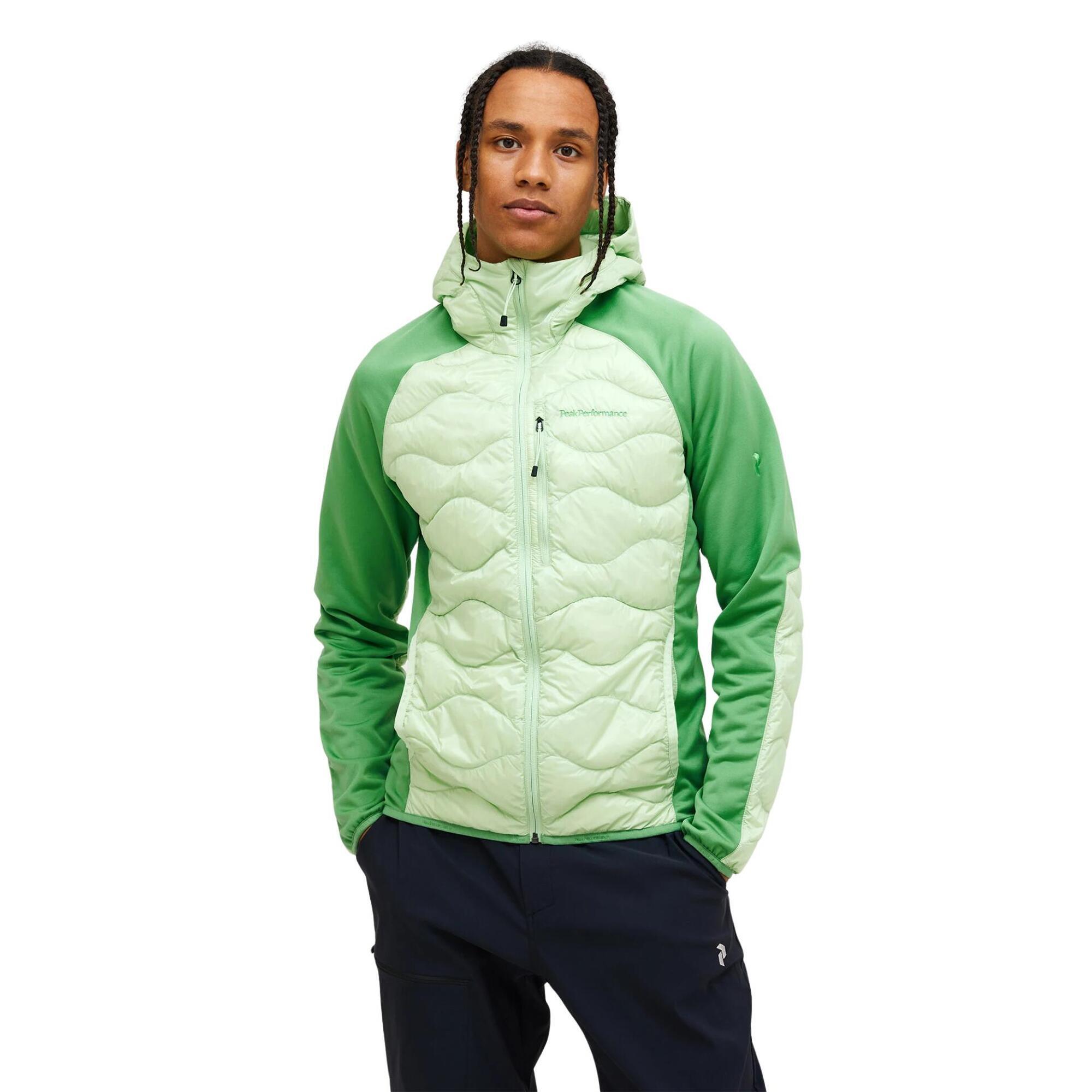 Kurtka Peak Performance puchowa męska Helium Down Hybrid Hood zielona - L