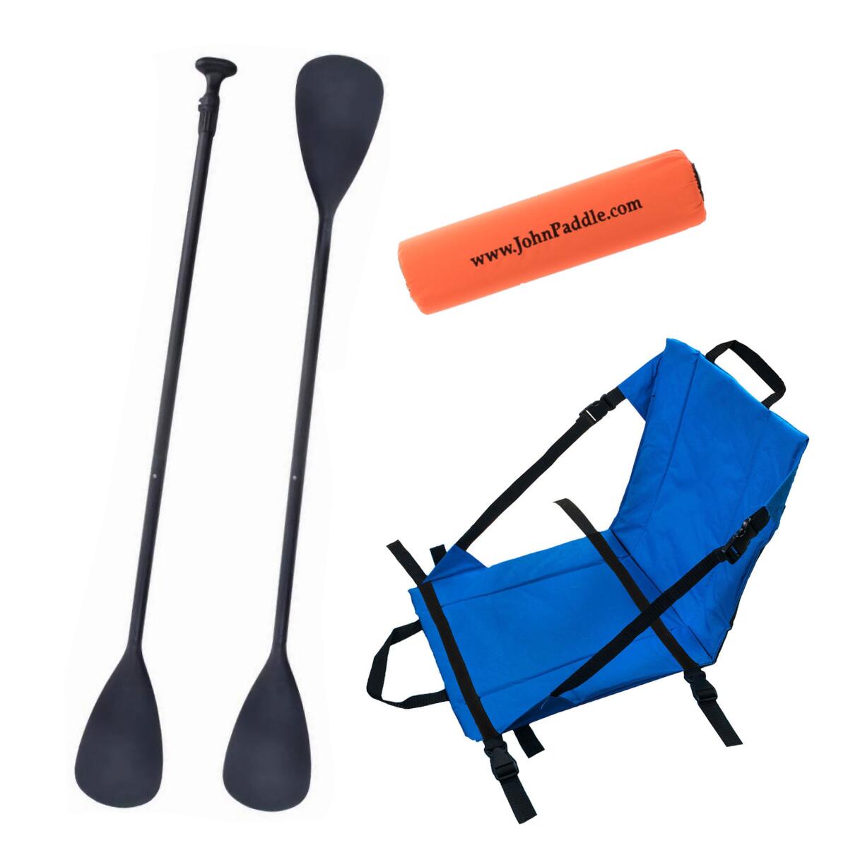 Zestaw Wiosło SUP John Paddle + Siedzisko Kajakowe John Paddle + odbijak