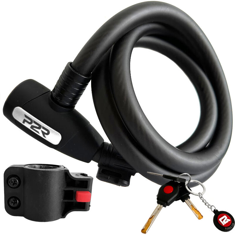 Zapięcie rowerowe na kluczyk 15x1200mm P2R Spiro