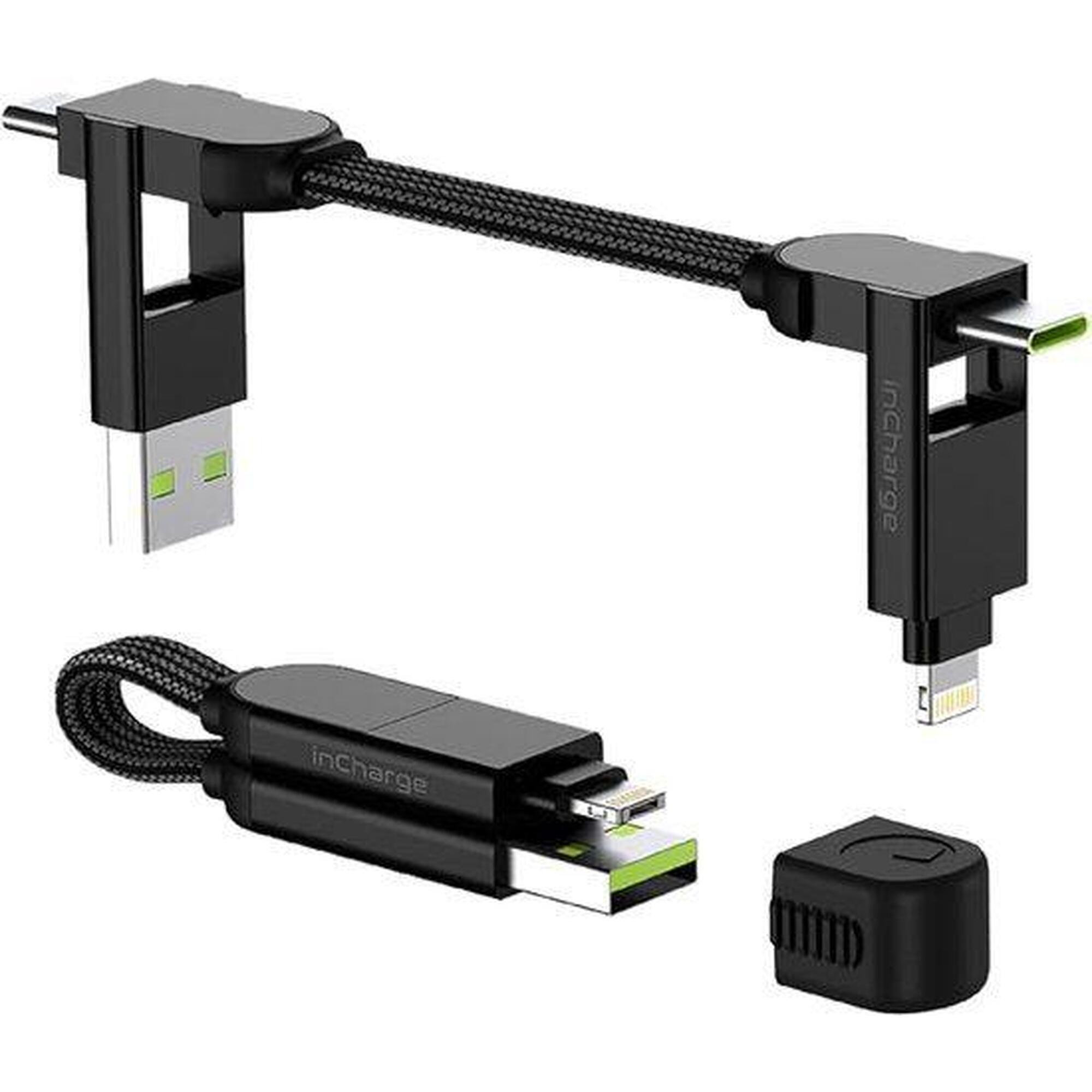 Uniwersalny kabel do iPhone'a, Androida Rolling Square inCharge X USB C