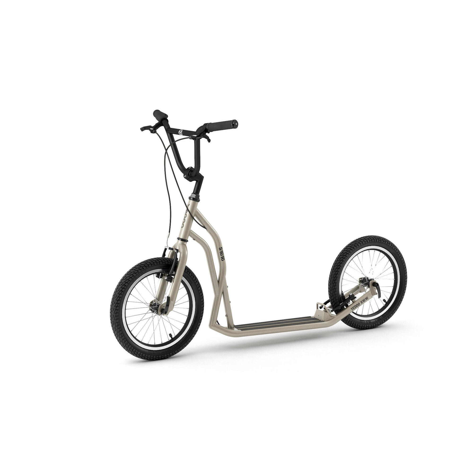 Hulajnoga Yedoo S1616 z kołami pneumatycznymi 16/16 srebrnozłota