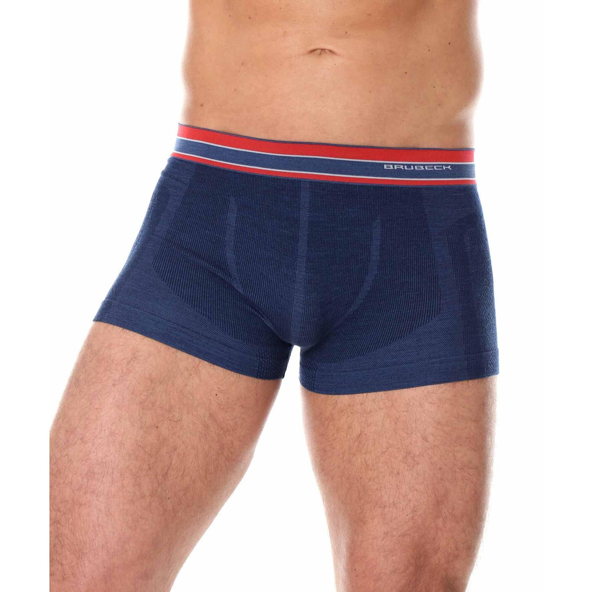 Bokserki z wełną merino męskie Brubeck ACTIVE WOOL