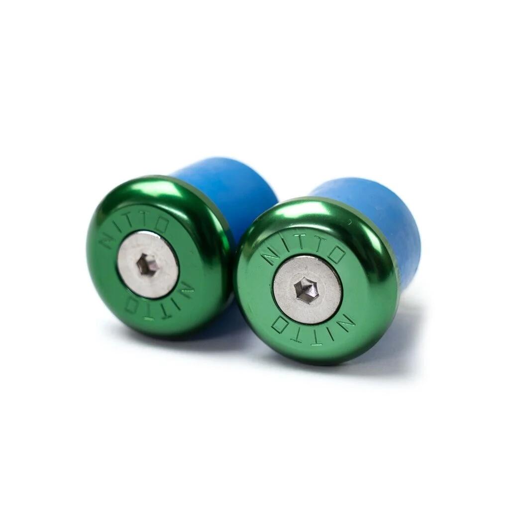 Rogi kierownicy NITTO EC-01 – anodowane na zielono aluminium – 23,8 mm