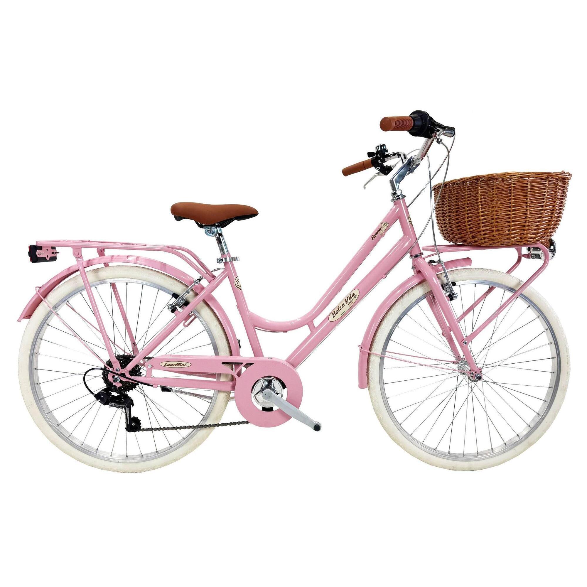 Rower miejski Dolce Vita by Canellini ROMA 26" kobieta - Różowy