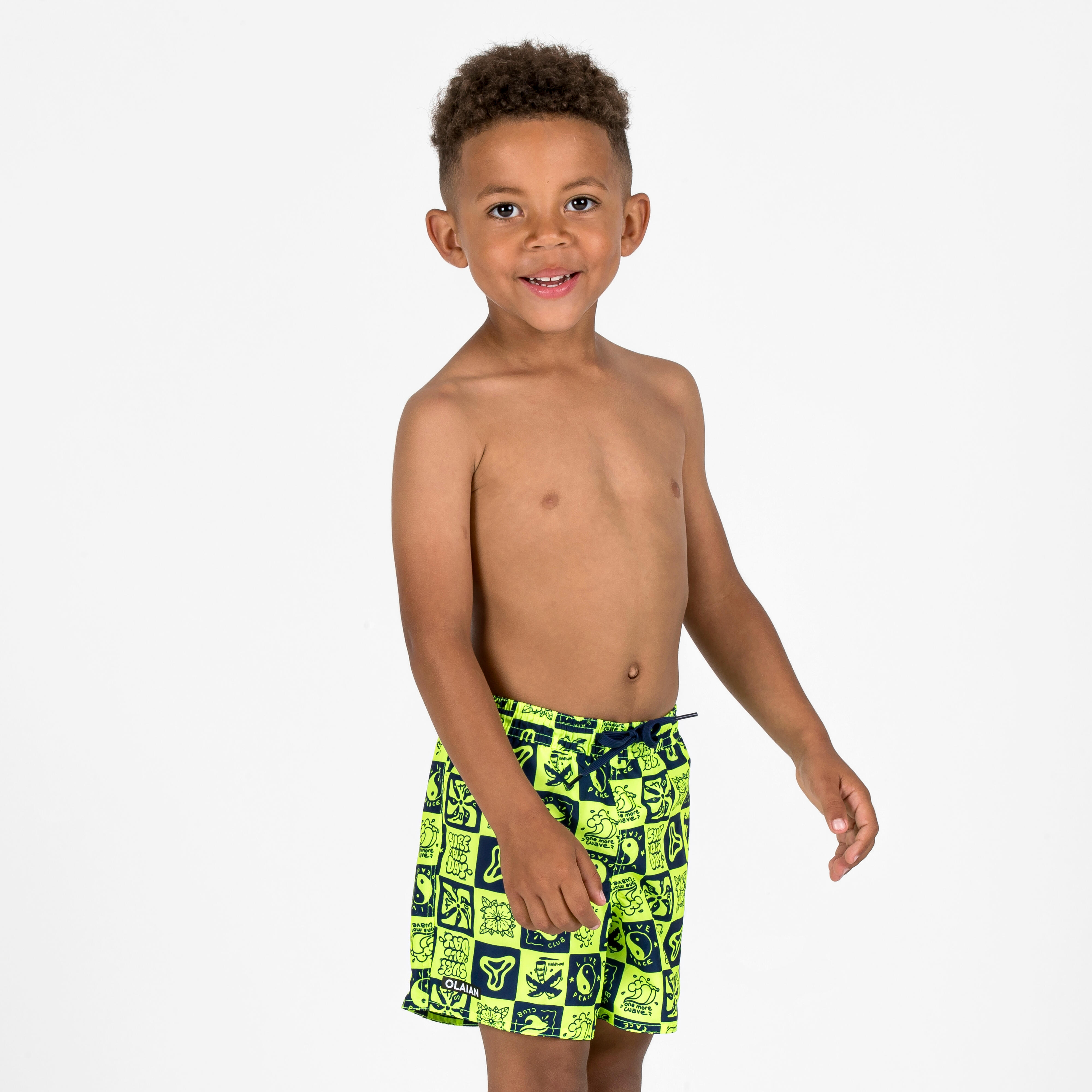 Spodenki surfingowe dla dzieci Olaian 100 Surfallday