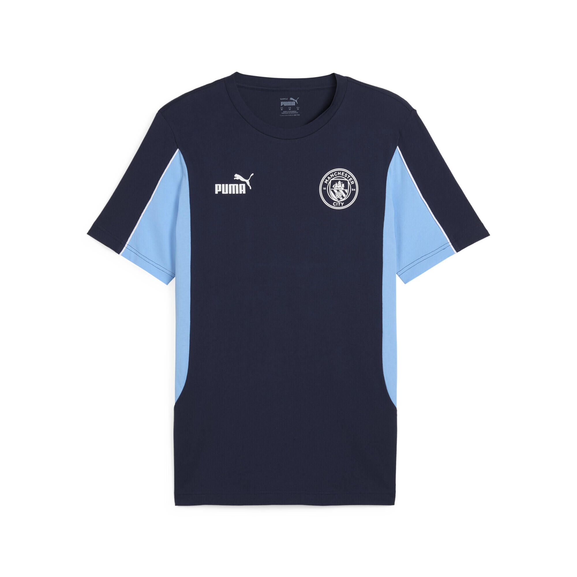 Męska koszulka Manchester City ftblARCHIVE PUMA Navy Team Light Blue