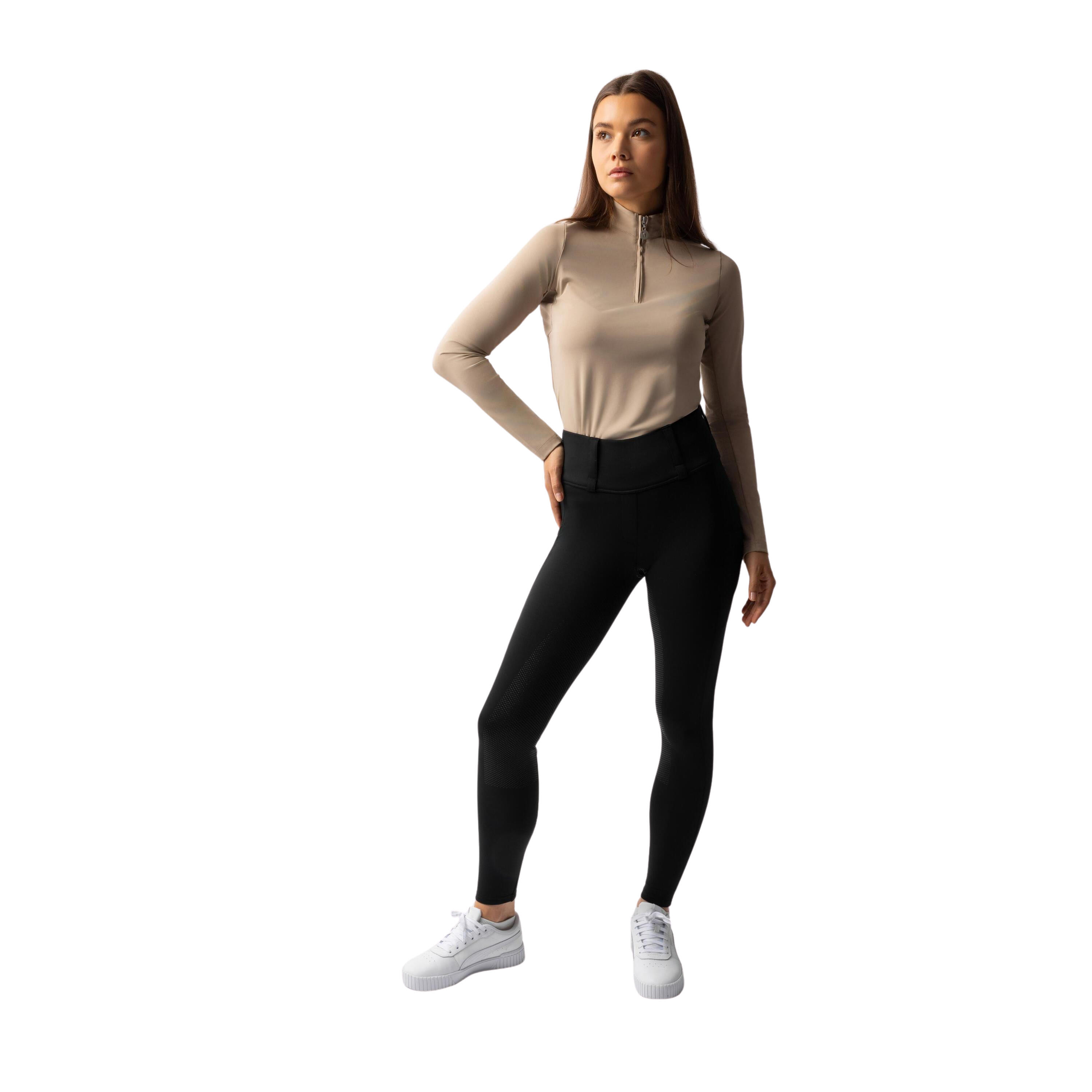 Damskie legginsy jeździeckie z pełną przyczepnością Horze Anya