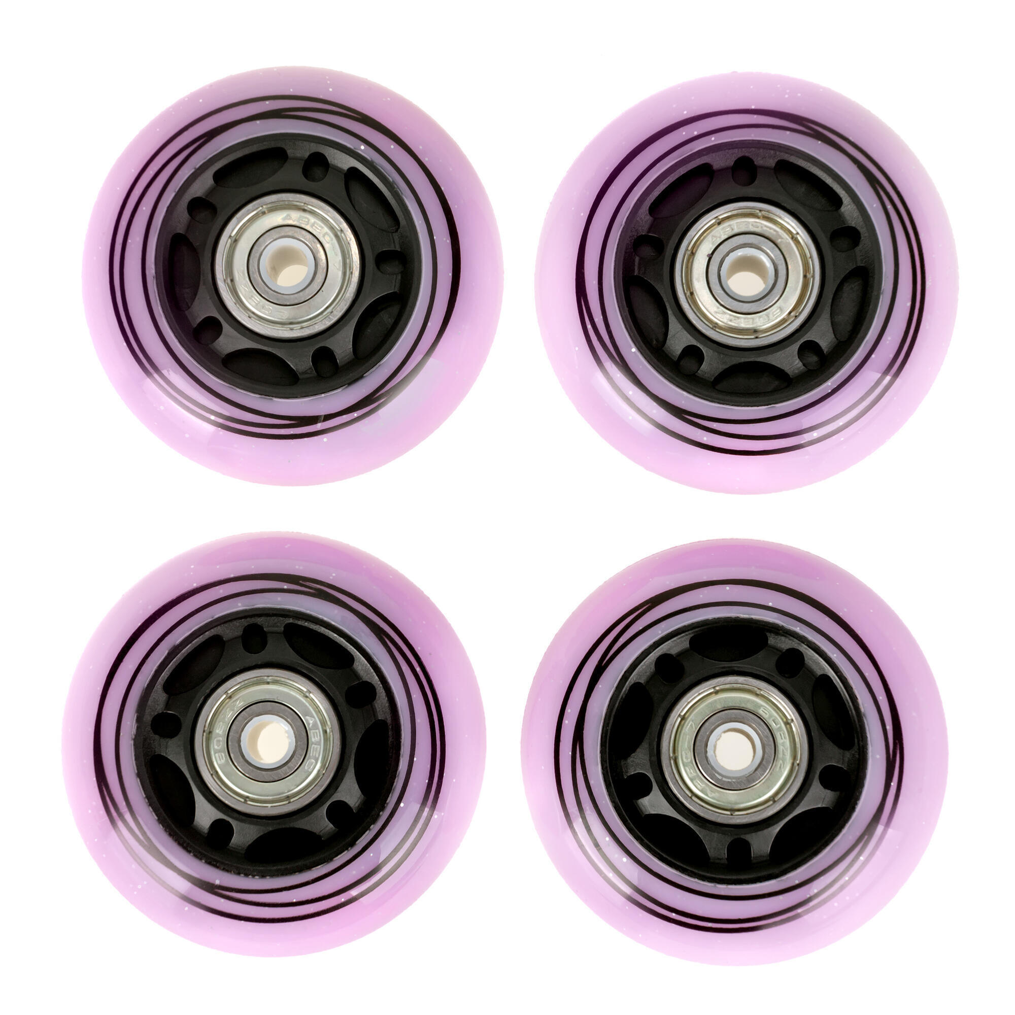 4x Świecące kółka LED + łożyska do rolek Raven Loret PU