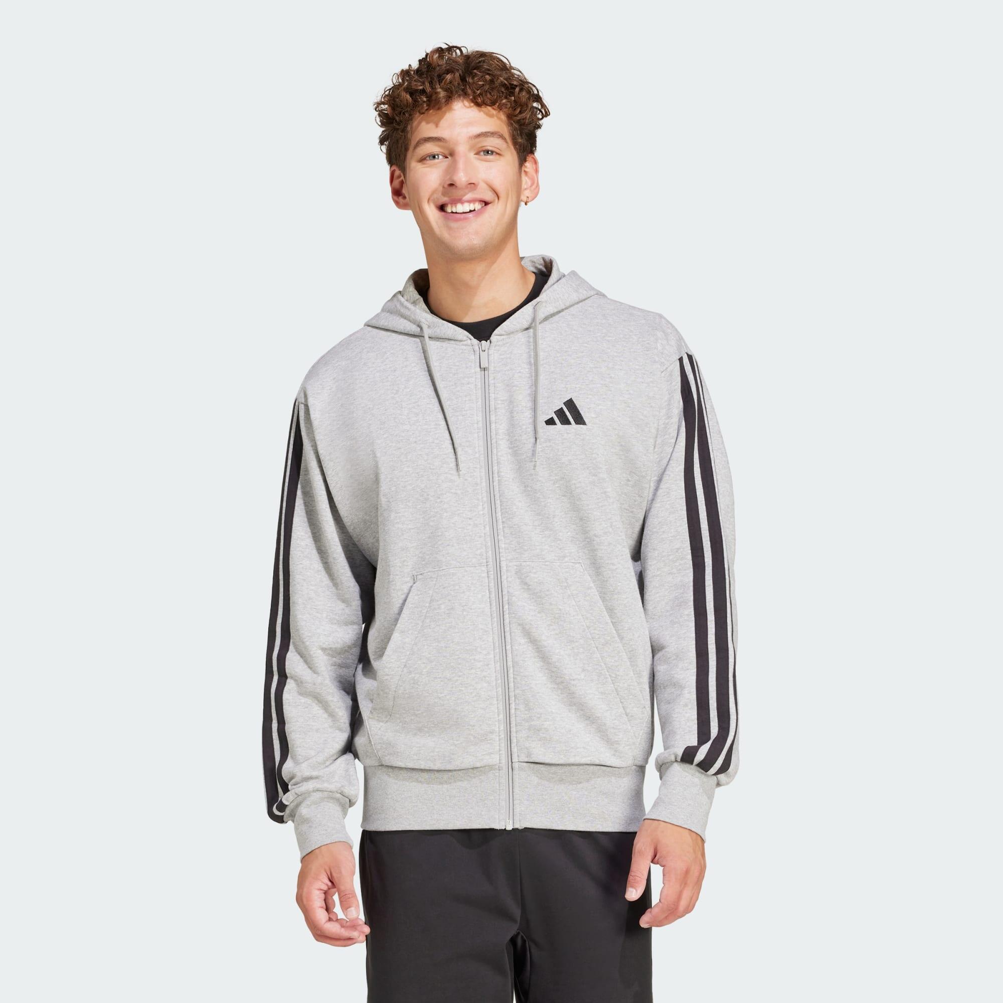 Bluza z kapturem Essentials 3-Stripes French Terry Full-Zip